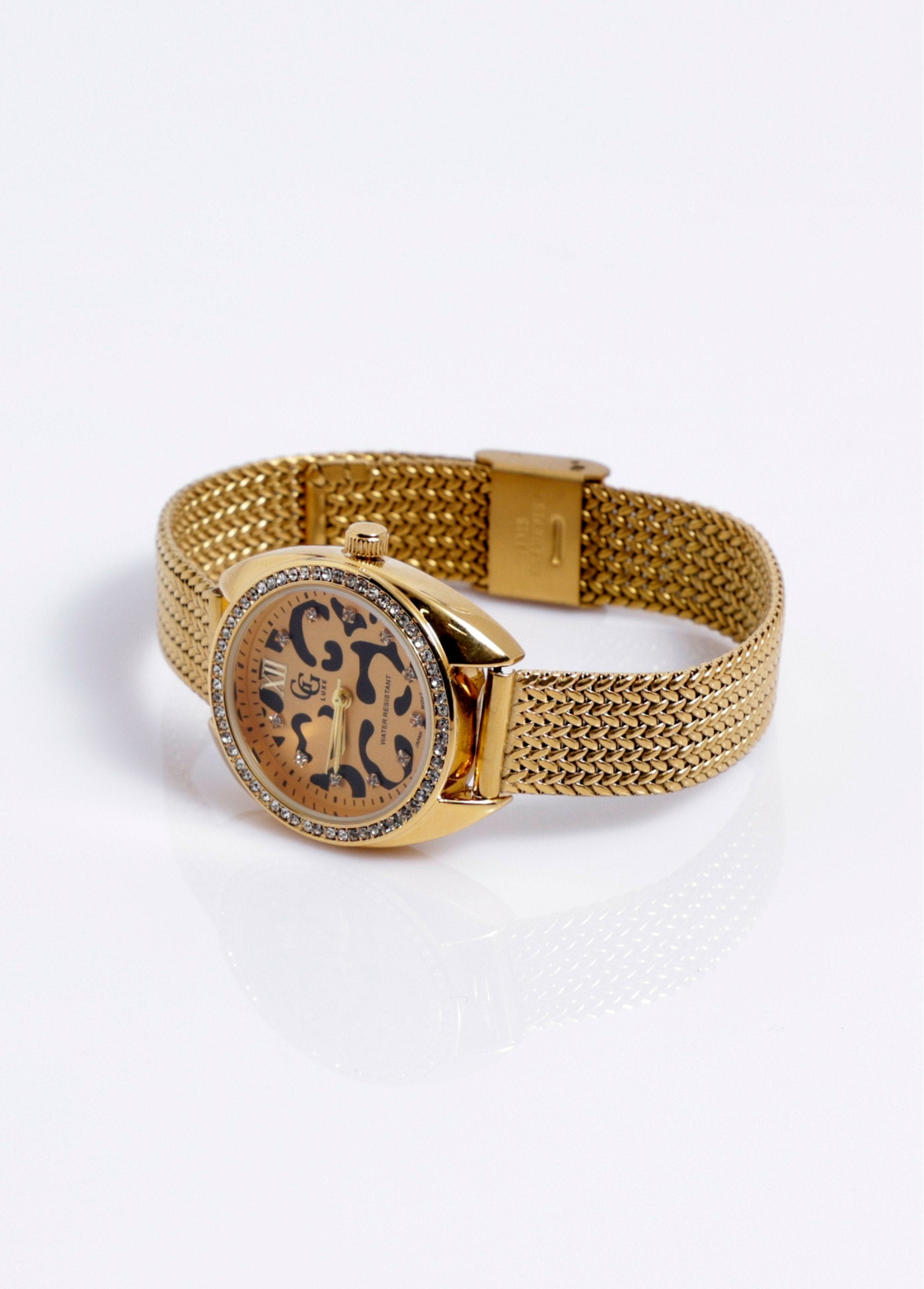 Montre_bijou_acier_cadran_rond_strass_Dore_leopard_DE1_slim