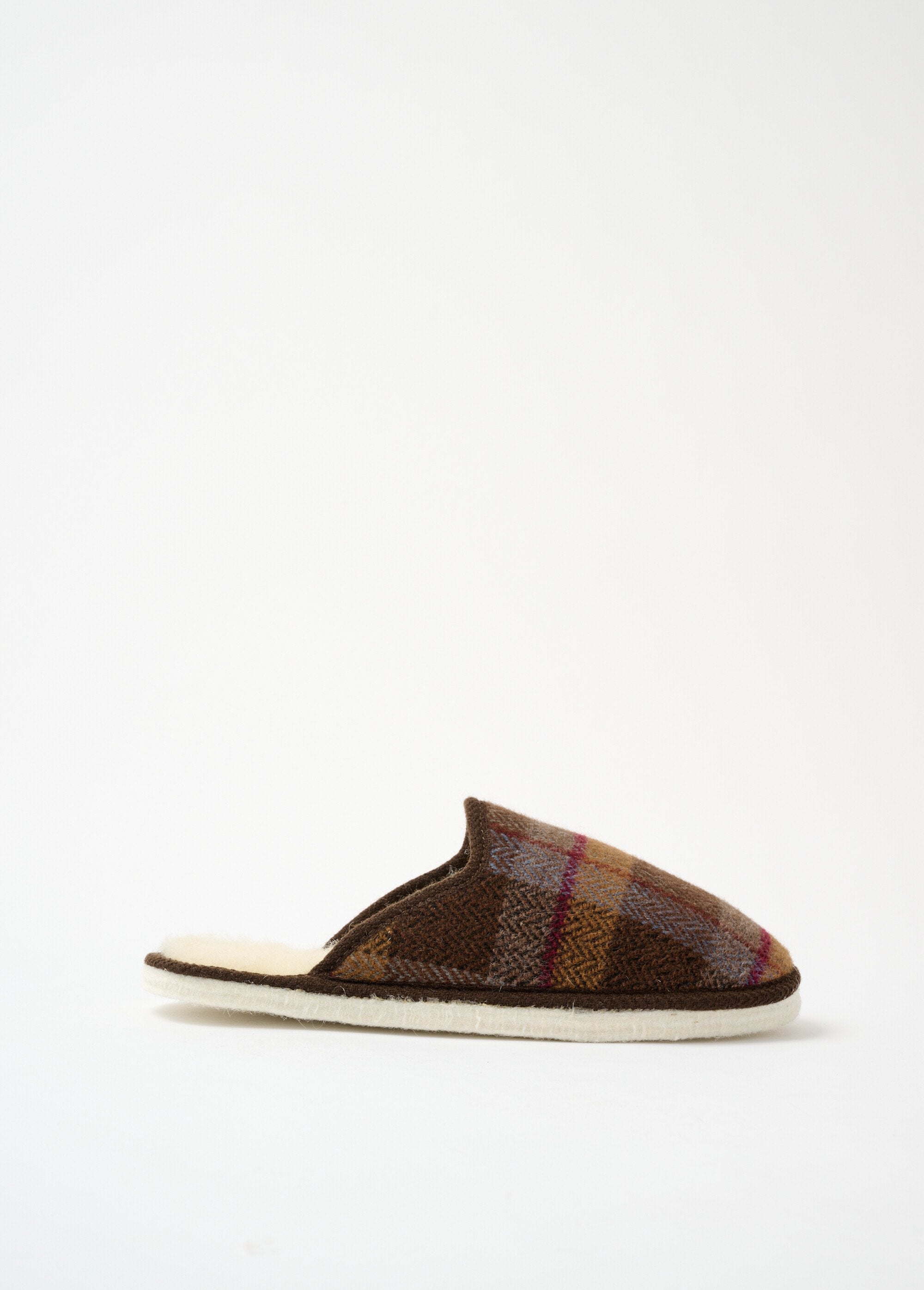Chaussons_mules_mixtes_tissu_écossais_Ecossais_marron_DR1_slim