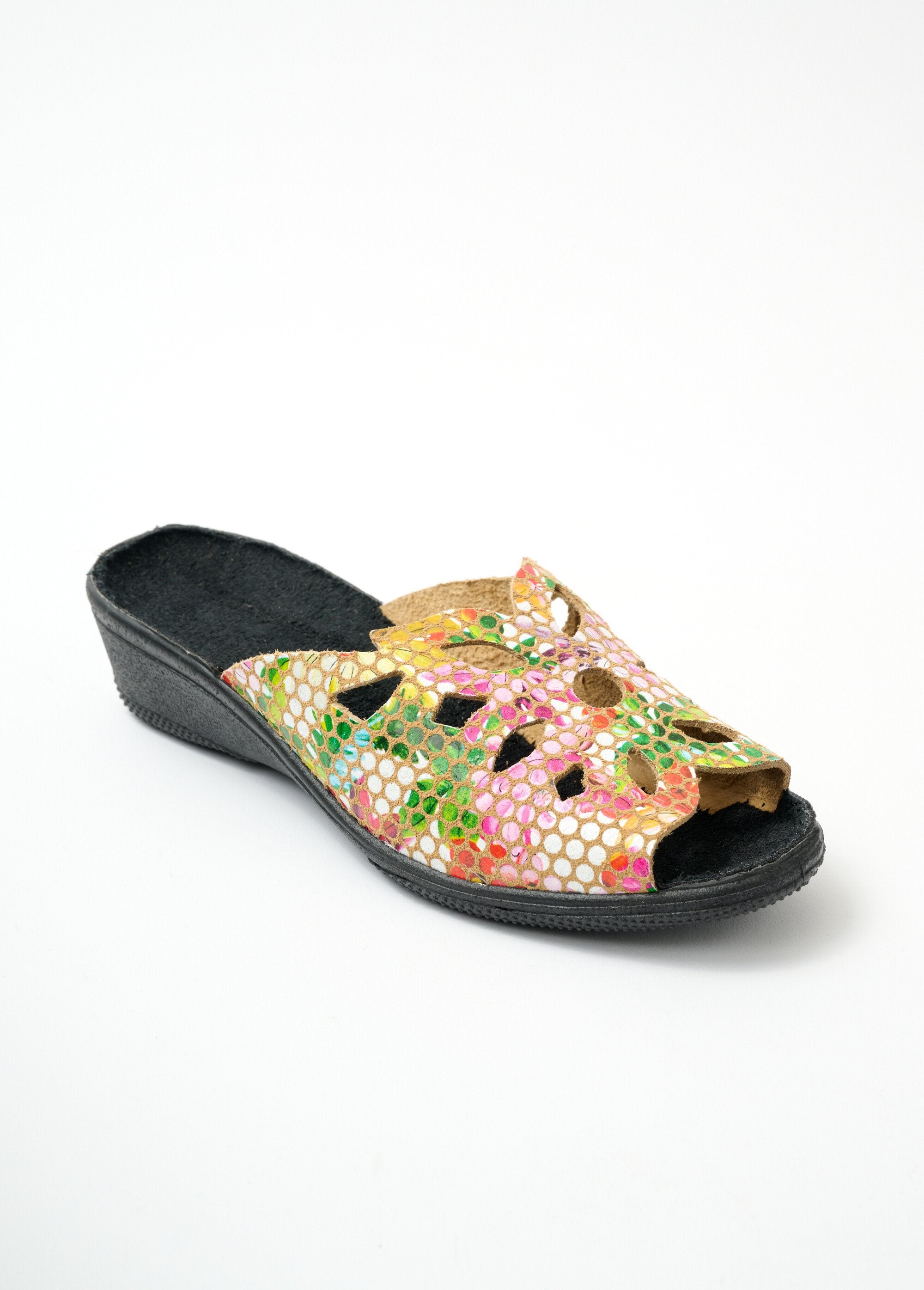 Afibel Mules Largeur Confort En Cuir - Chaussures D'Été Élégantes Et Confortables Pour Femme
