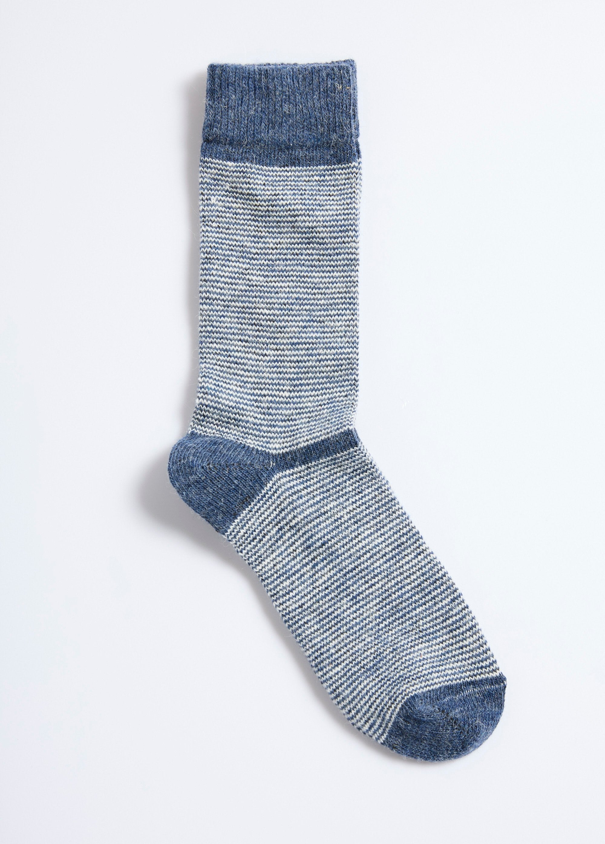Paire_de_chaussettes_rayées_chaudes_avec_laine_Bleu_DE1_slim