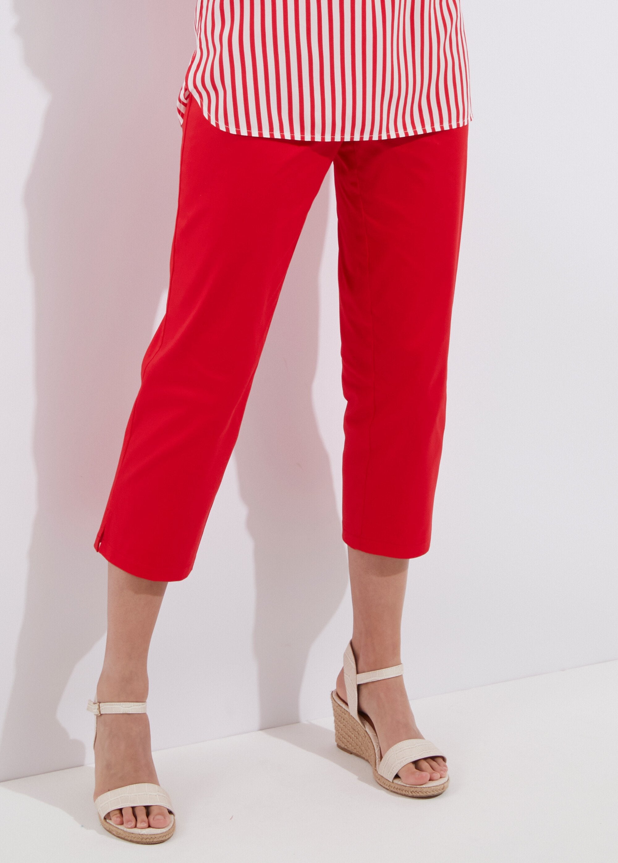 Semi-elastische_broek_met_satijnen_tailleband_Rouge_FA1_slim