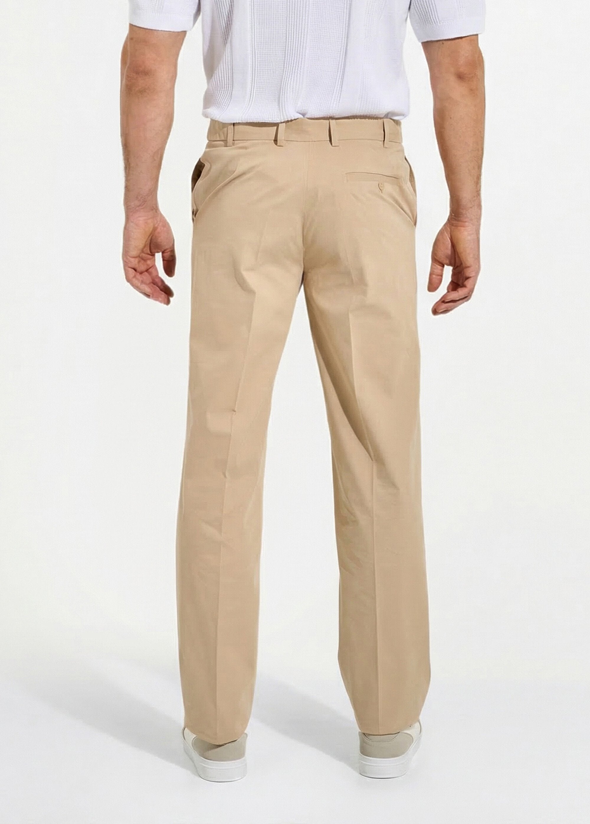 Broek_van_polyesterkatoen_met_onzichtbare,_verstelbare_tailleband_Beige_DO1_slim