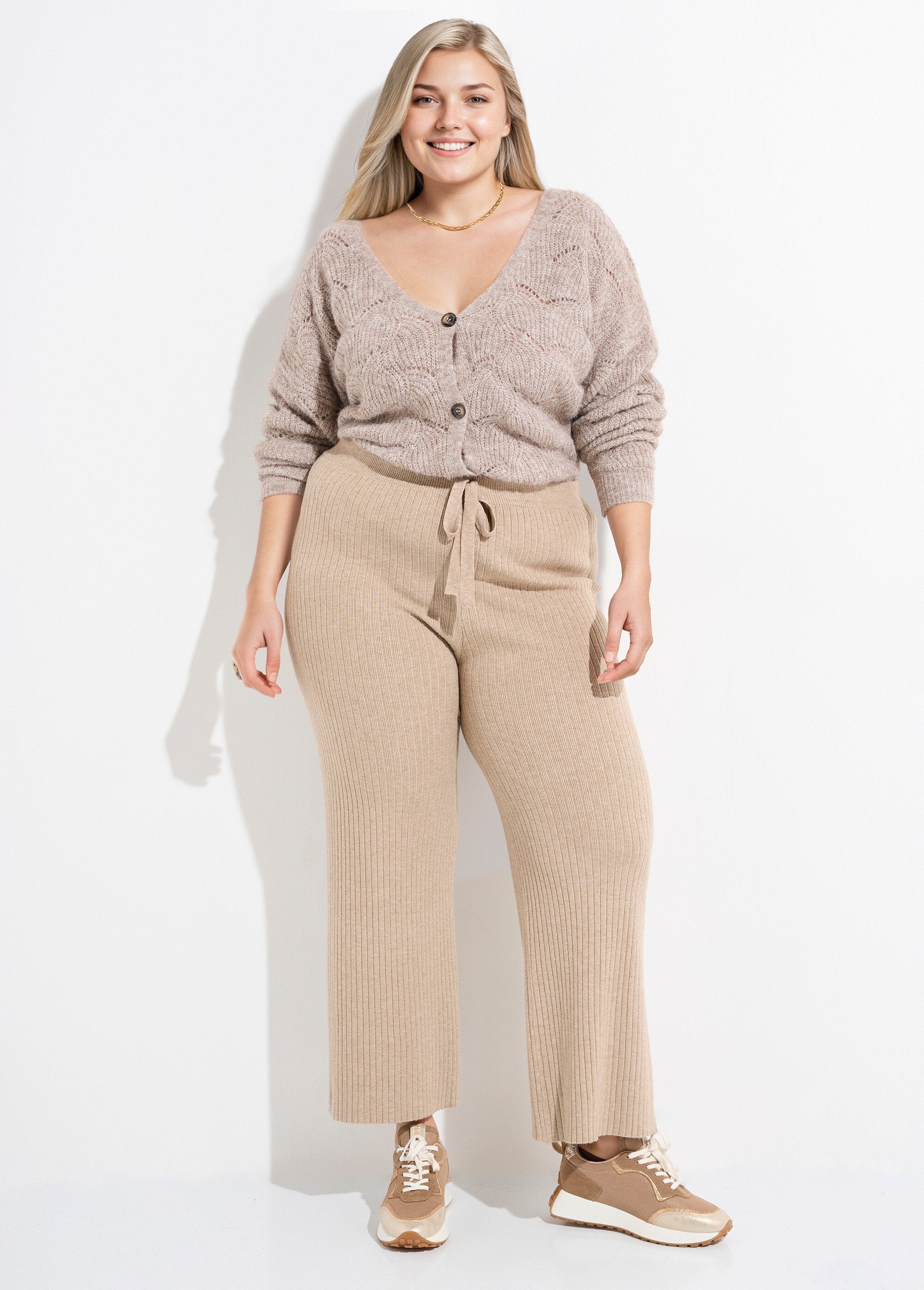 Pantalon_confort_en_maille,_coupe_large_Beige_SF1_curvy