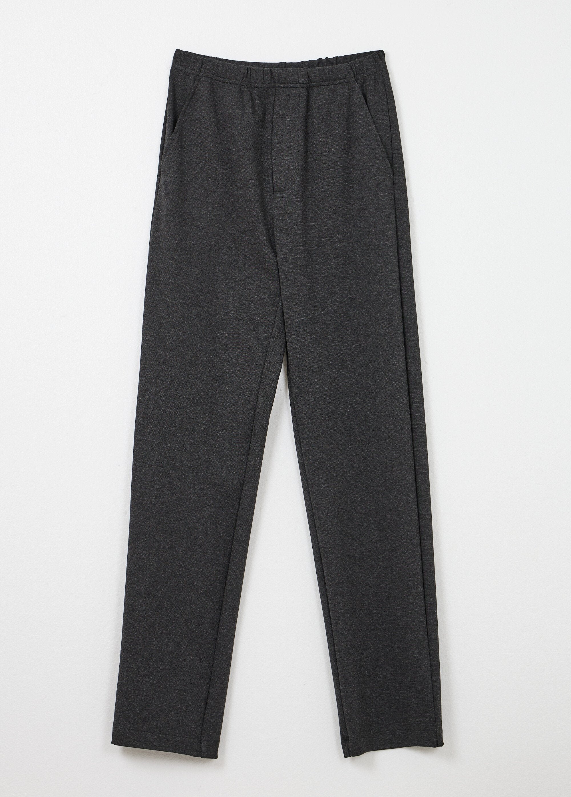 Rechte_broek_met_elastische_tailleband_van_stretchstof_Anthracite_AP1_slim