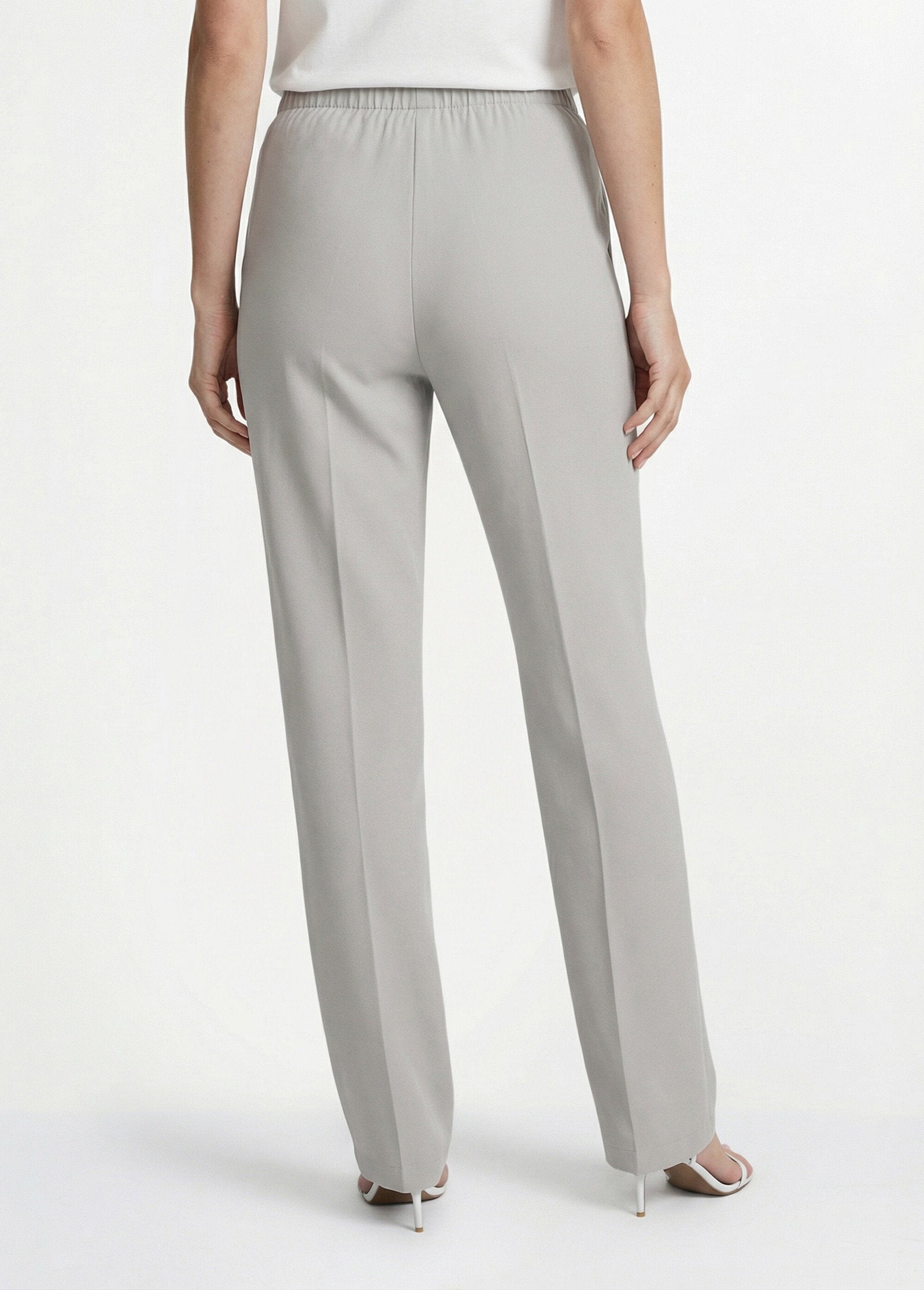 Pantalon_droit_taille_semi-élastiquée_Argent_DO1_slim