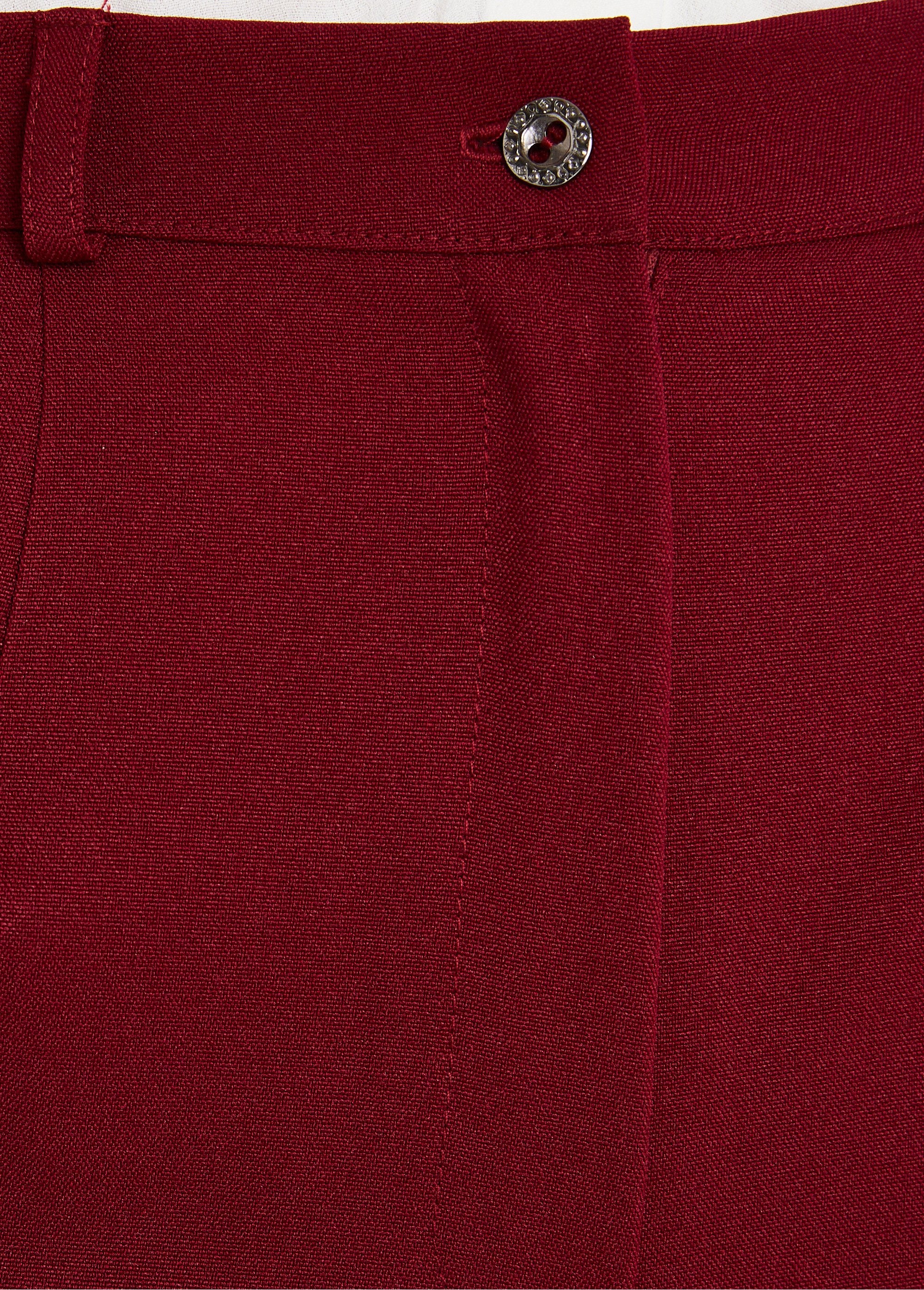 Pantalon_droit_uni_taille_semi_élastiquée_Bordeaux_DE1_slim