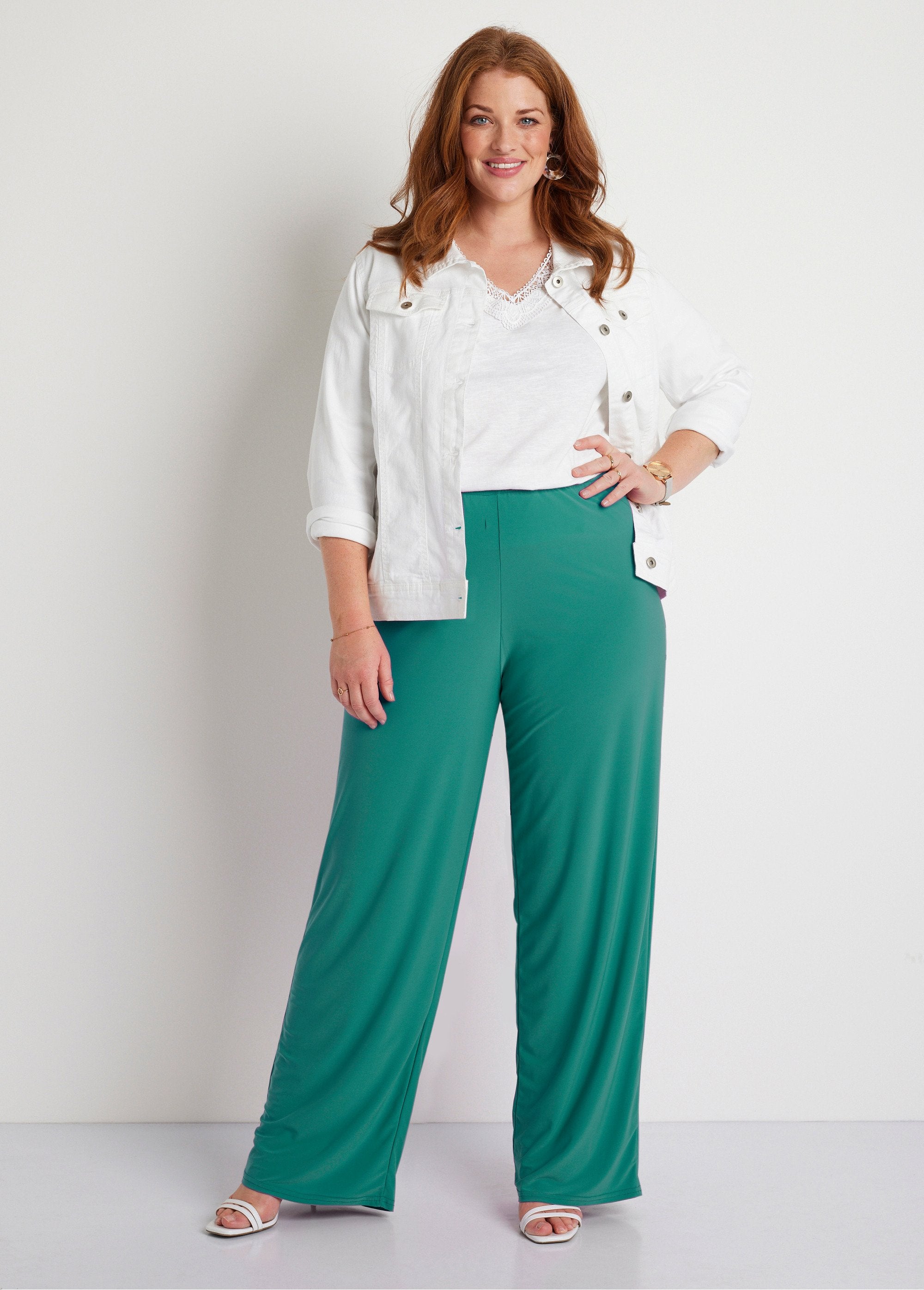 Pantalon_fluide_taille_élastiquée_maille_Uni_vert_SF1_curvy