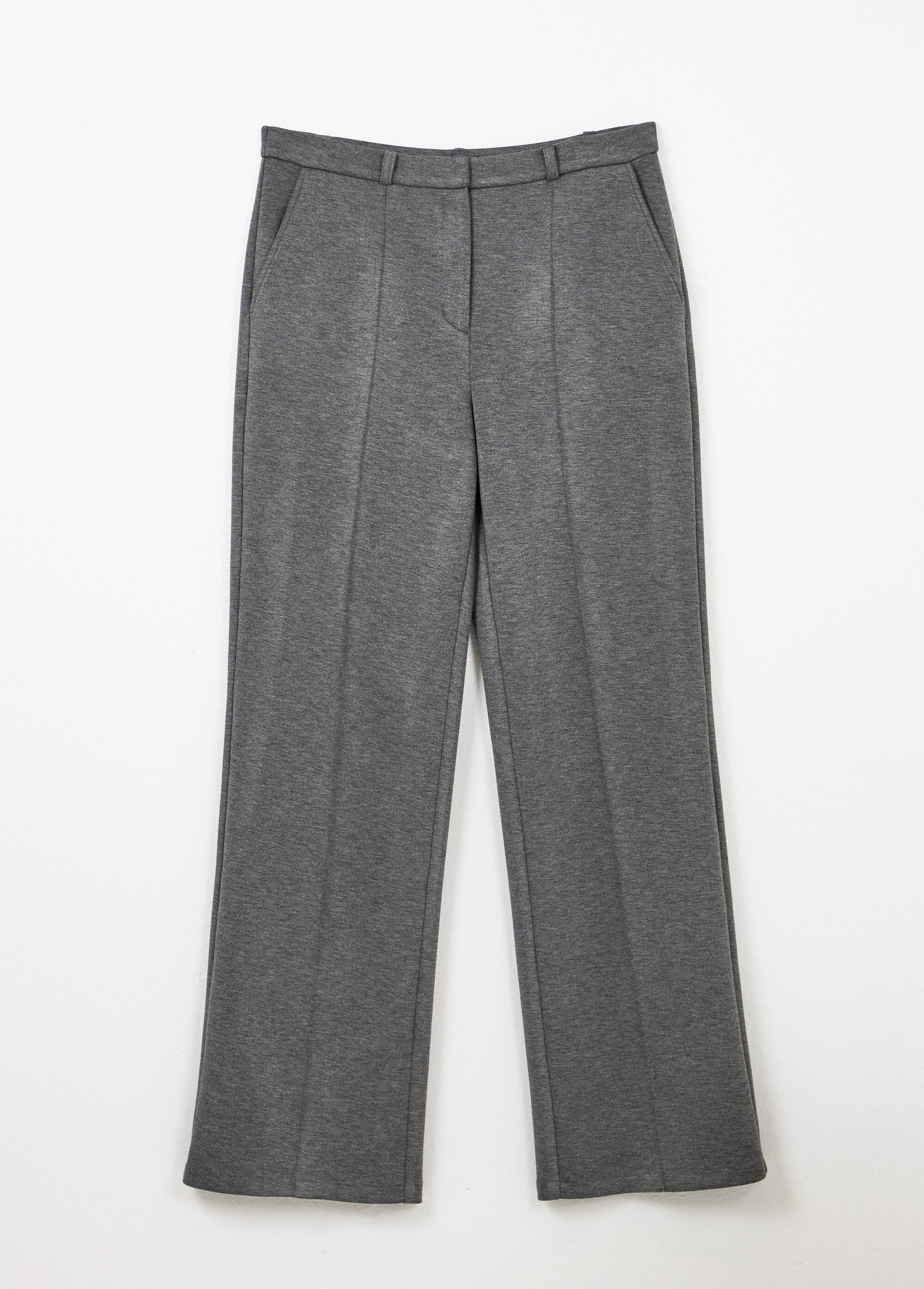 Gestructureerde_city_broek_in_effen_milano_breisel_Gris_anthracite_AP1_slim