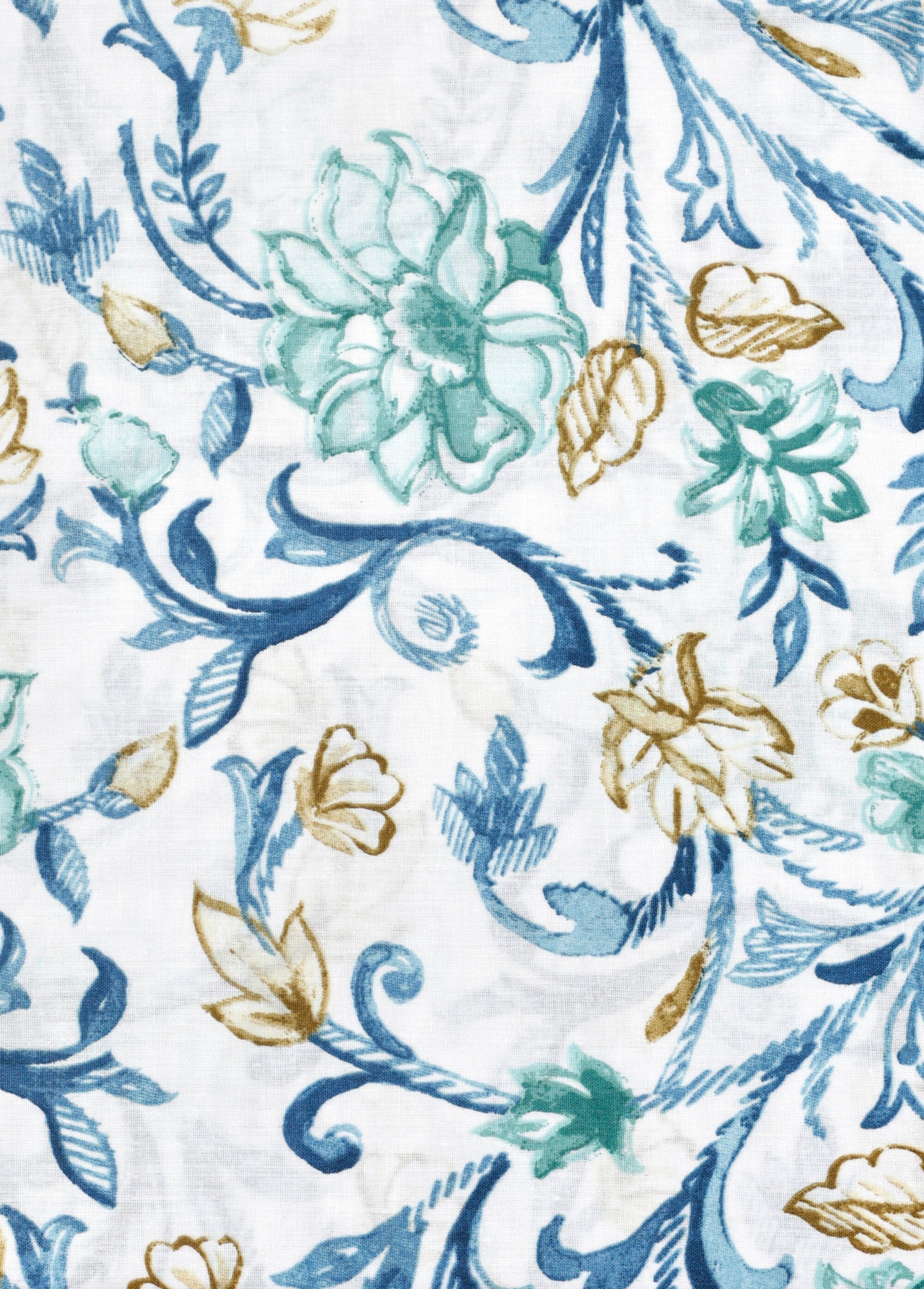 Parure_de_lit_4_pièces_avec_drap_plat,_camélias_Bleu_DE5_slim