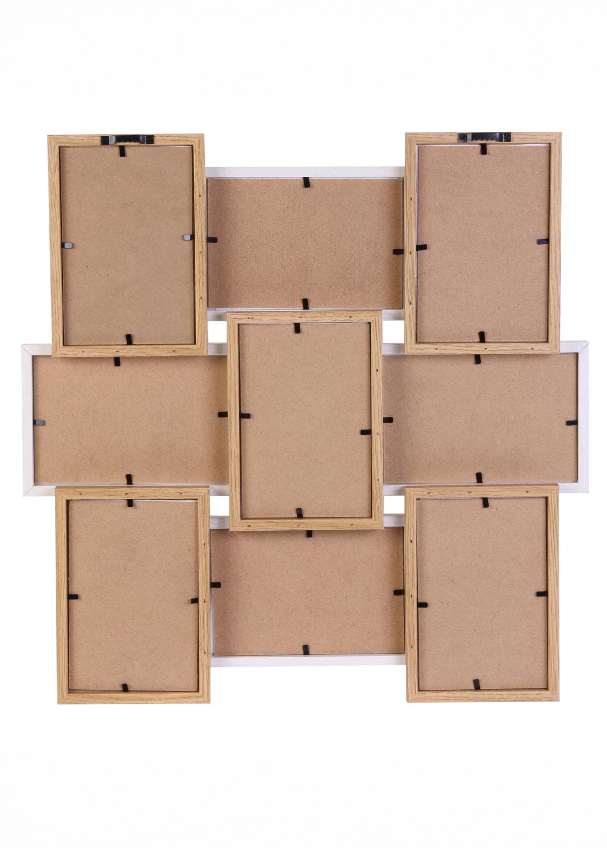 Pele_mele_photo_9_cadres_façon_bois_Marron_DO1_slim