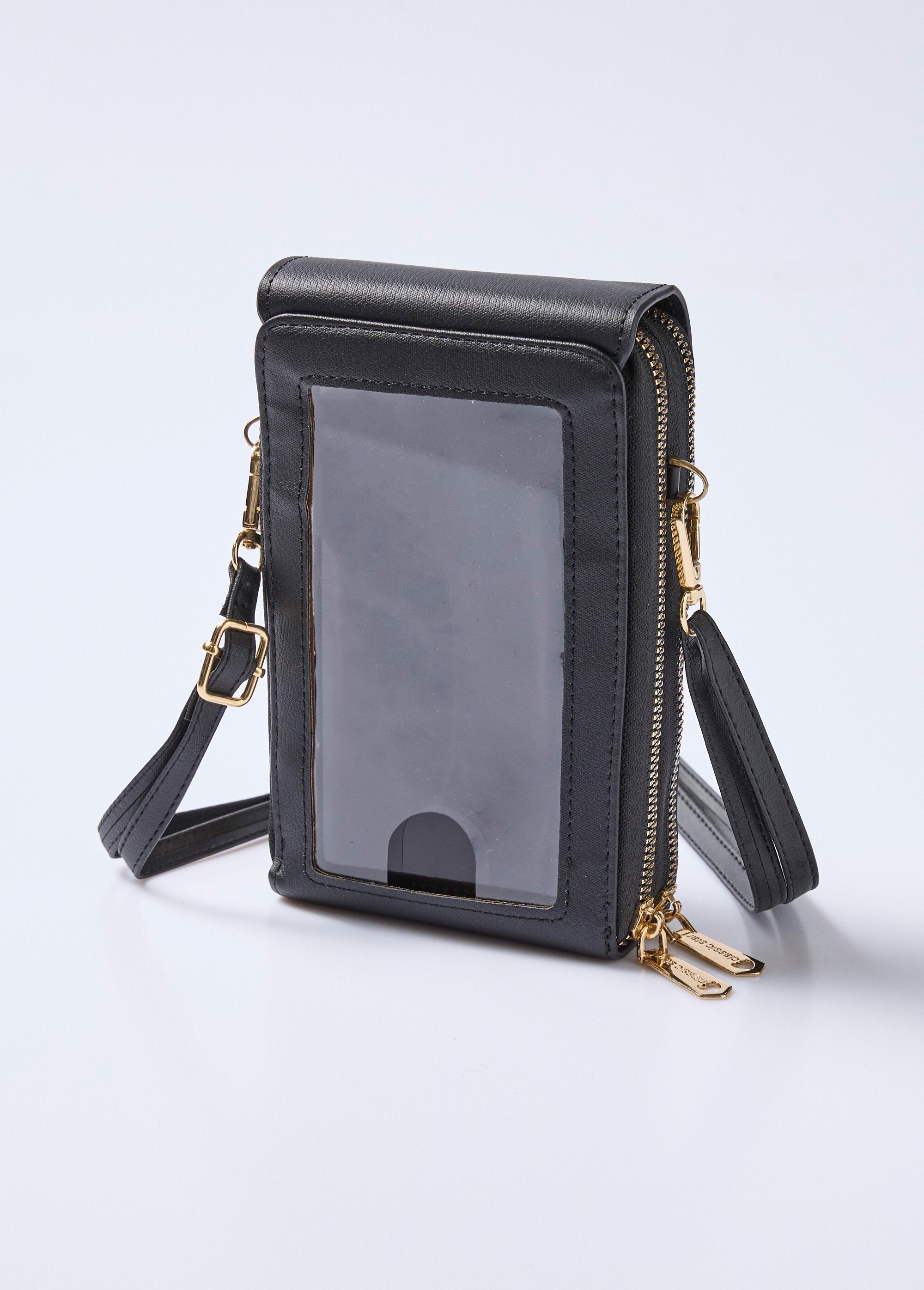 Pochette_téléphone_2_compartiments_simili_cuir_Noir_DO1_slim
