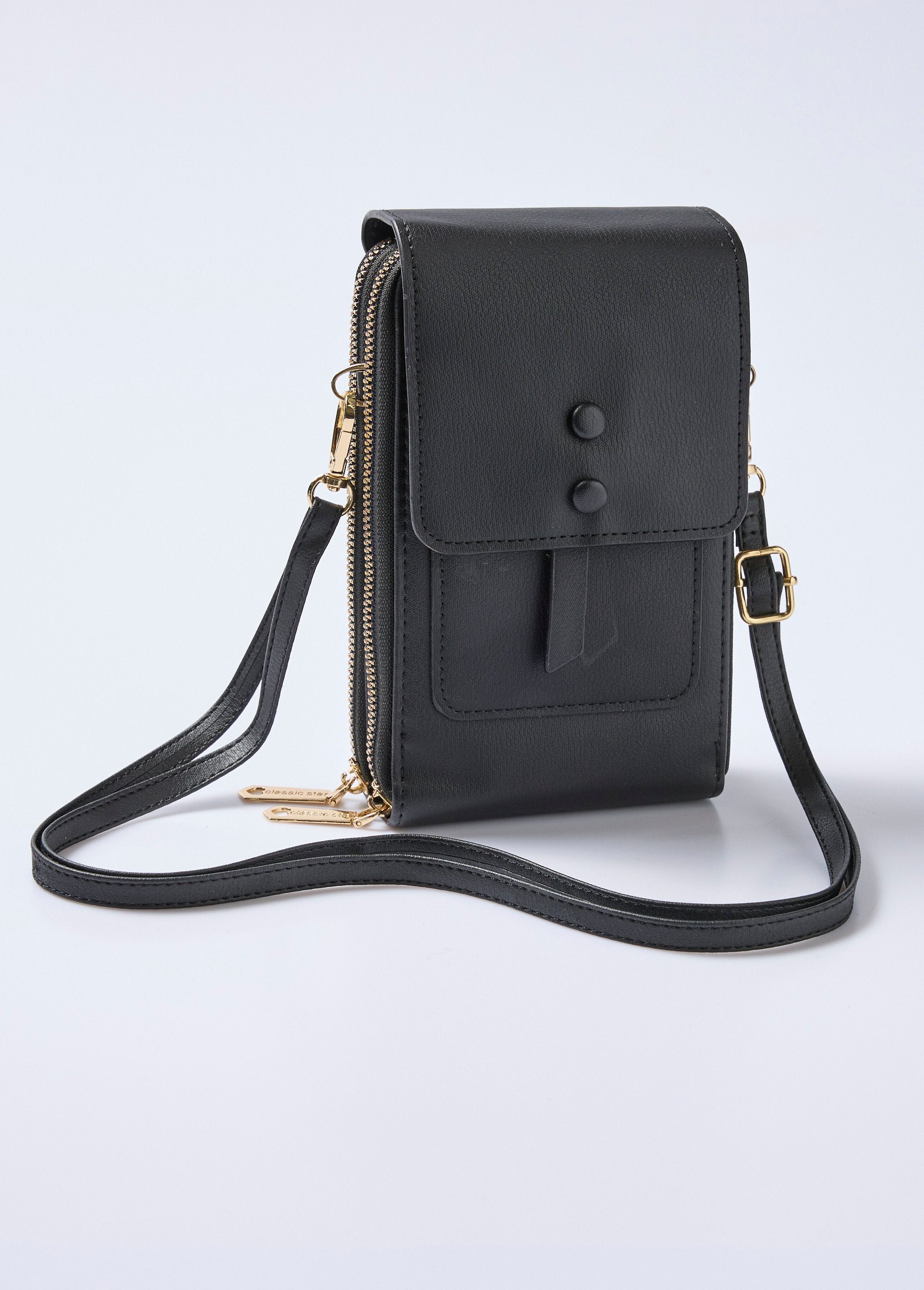 Pochette_téléphone_2_compartiments_simili_cuir_Noir_FA1_slim
