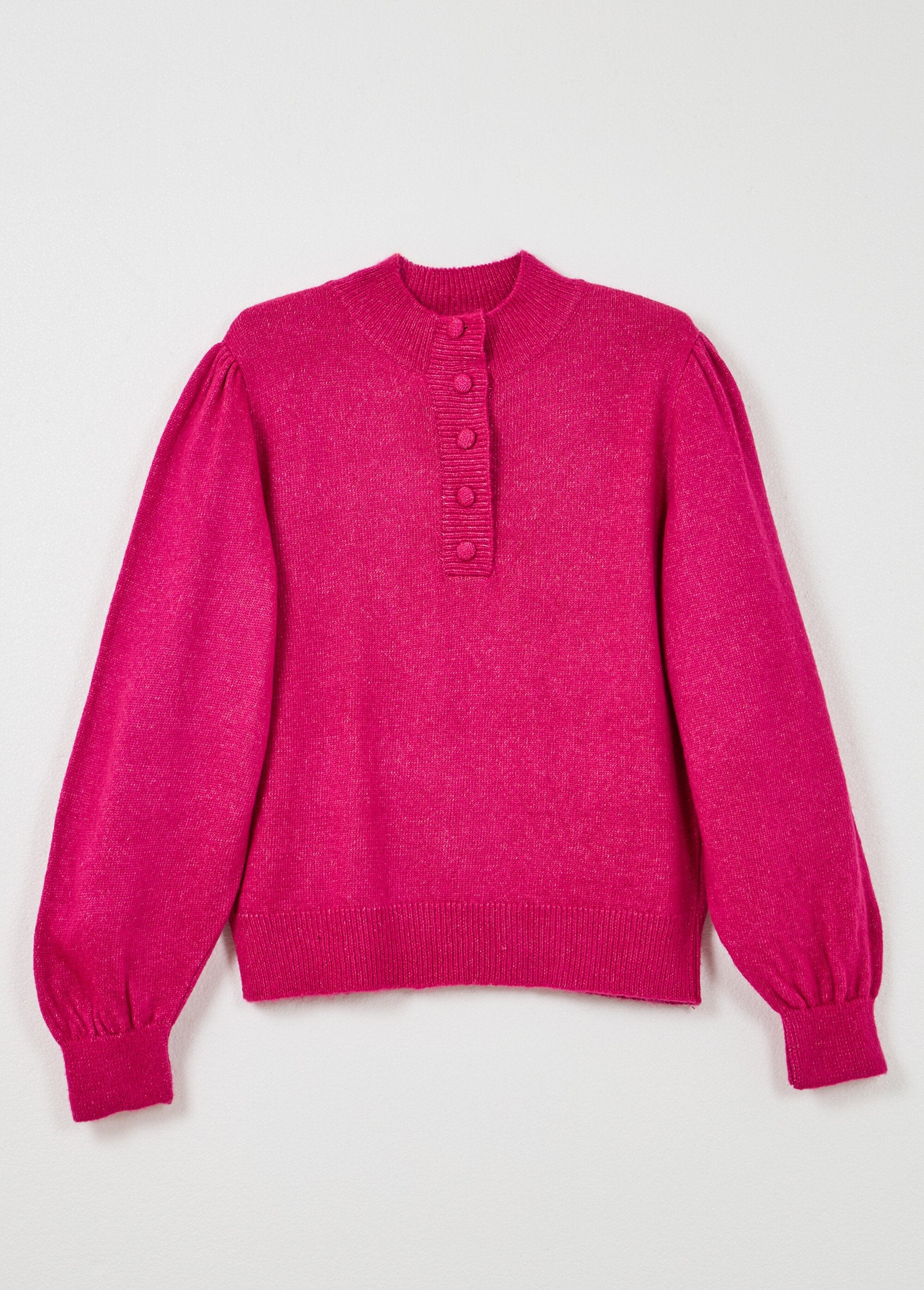 Pull_chaud_col_montant_boutonné_Fuchsia_AP1_slim
