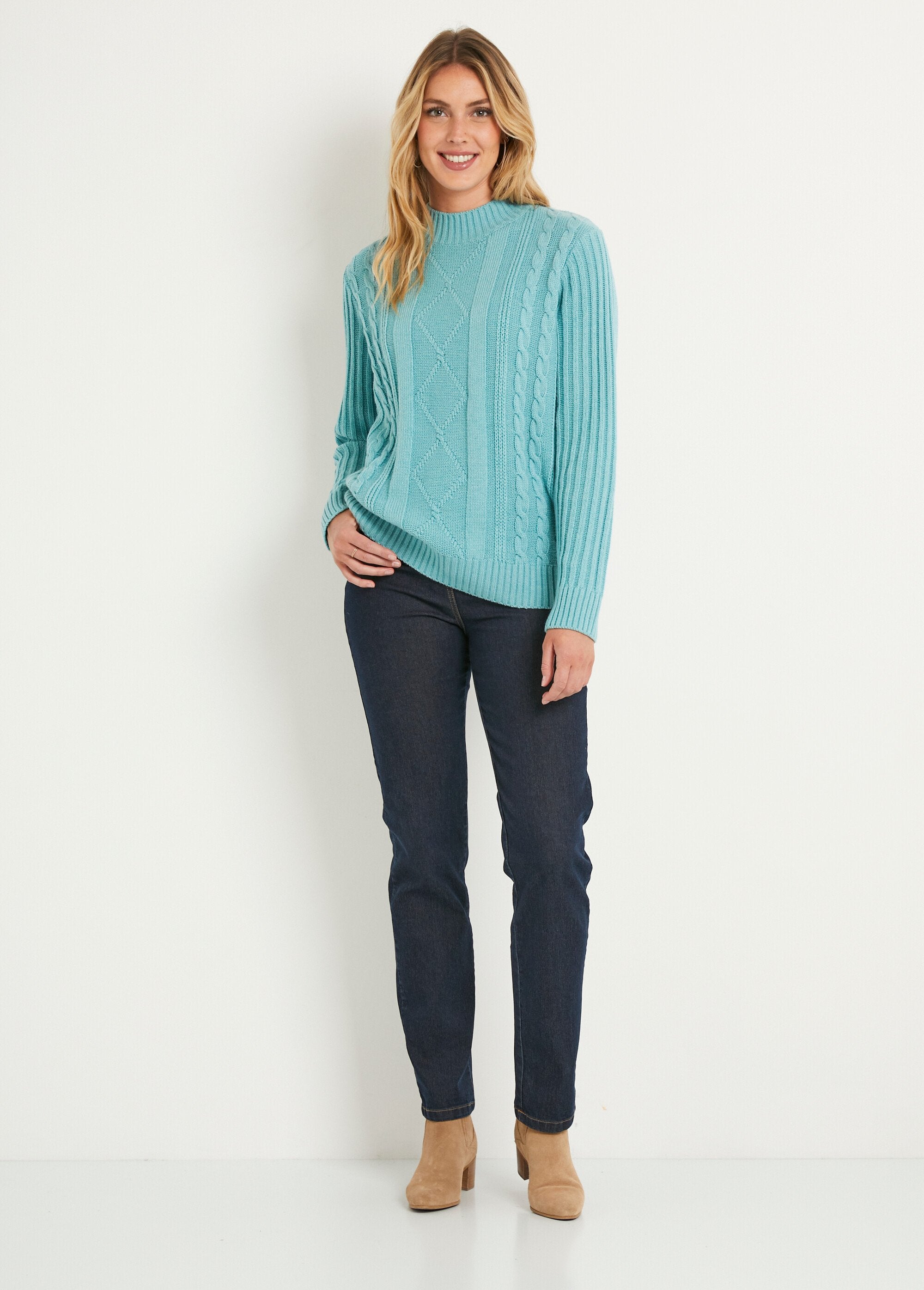Pull_chaud_style_irlandais_col_montant_Vert_SF1_slim