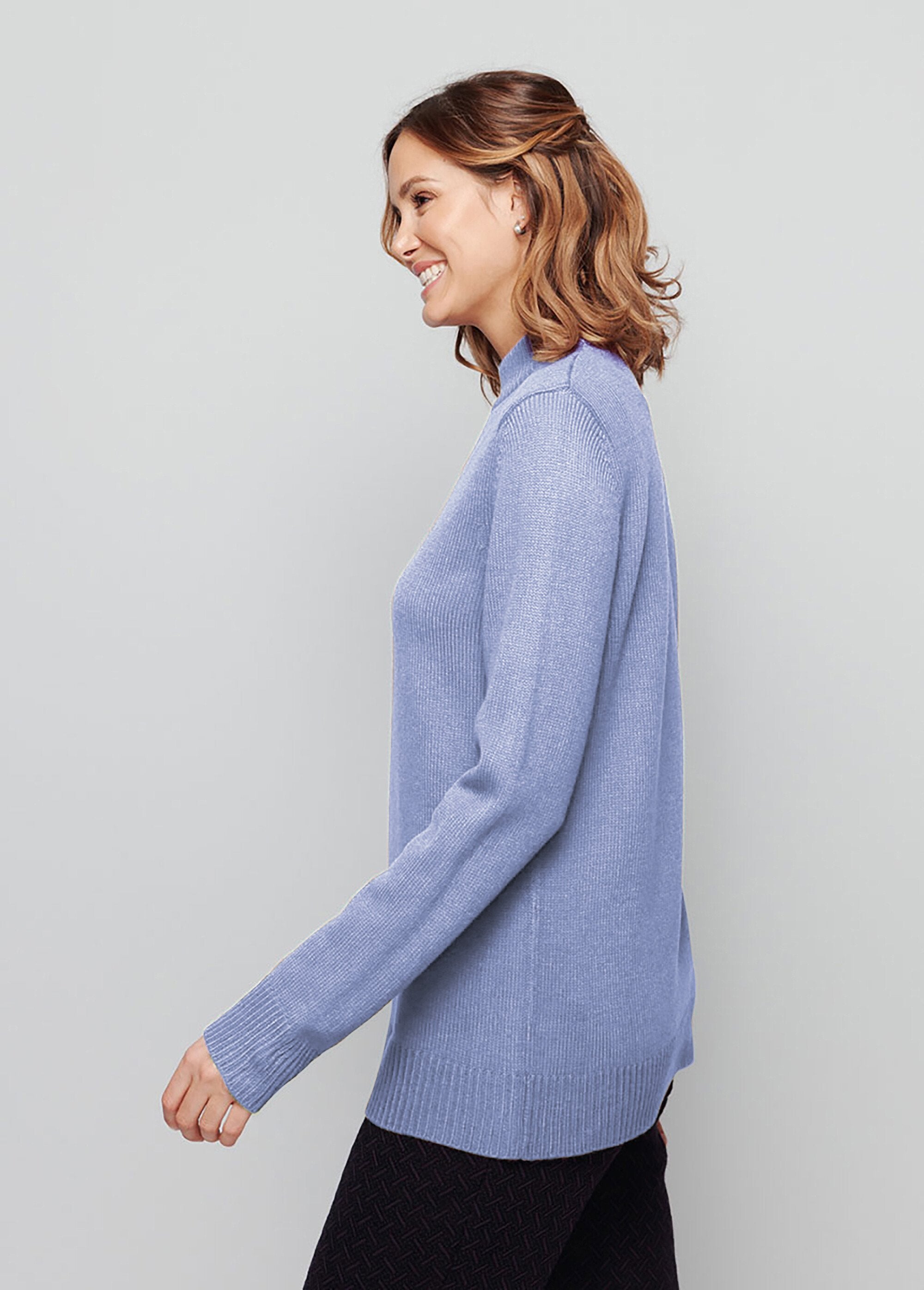 Pull_col_montant_maille_épaisse_Bleu_DR1_slim