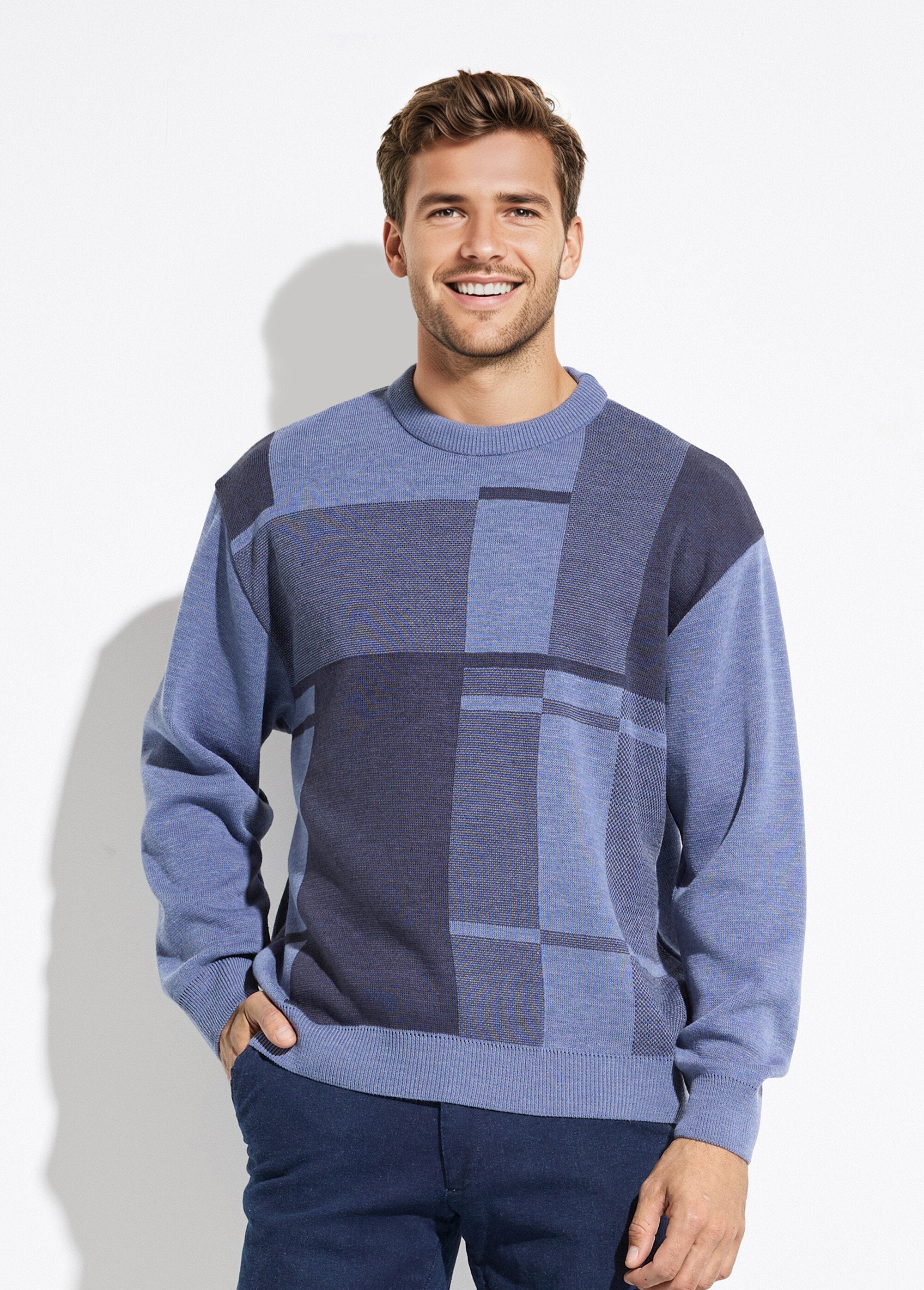 Pull_col_rond_maille_jacquard_avec_laine_Bleu_FA1_slim