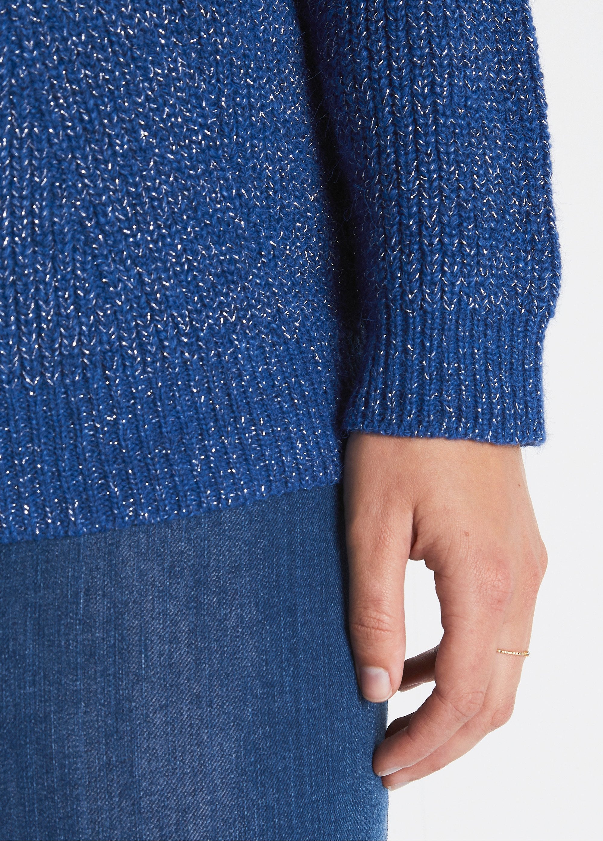 Pull_col_rond_maille_perlée_avec_laine_Bleu_DE2_curvy