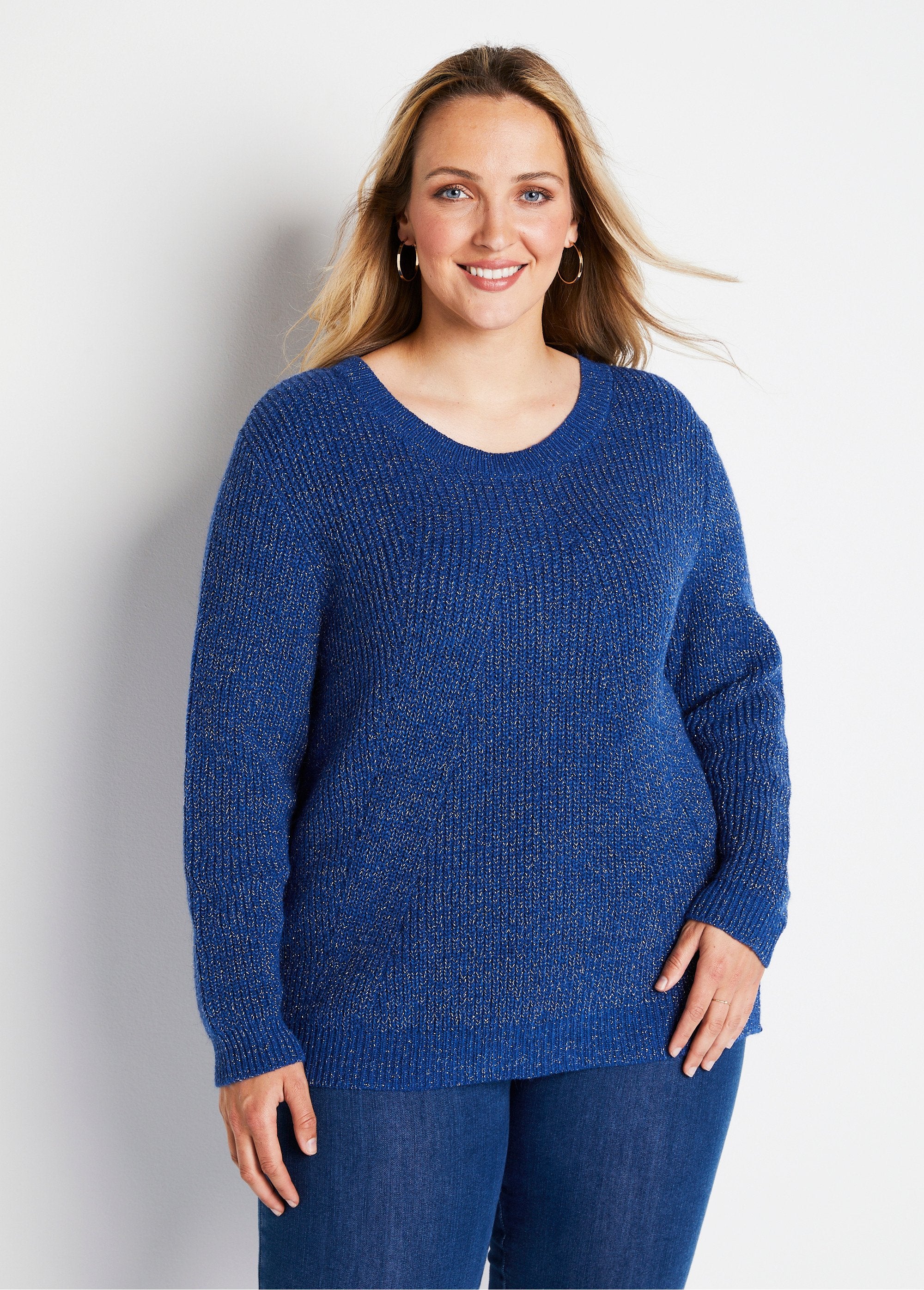 Pull_col_rond_maille_perlée_avec_laine_Bleu_FA1_curvy