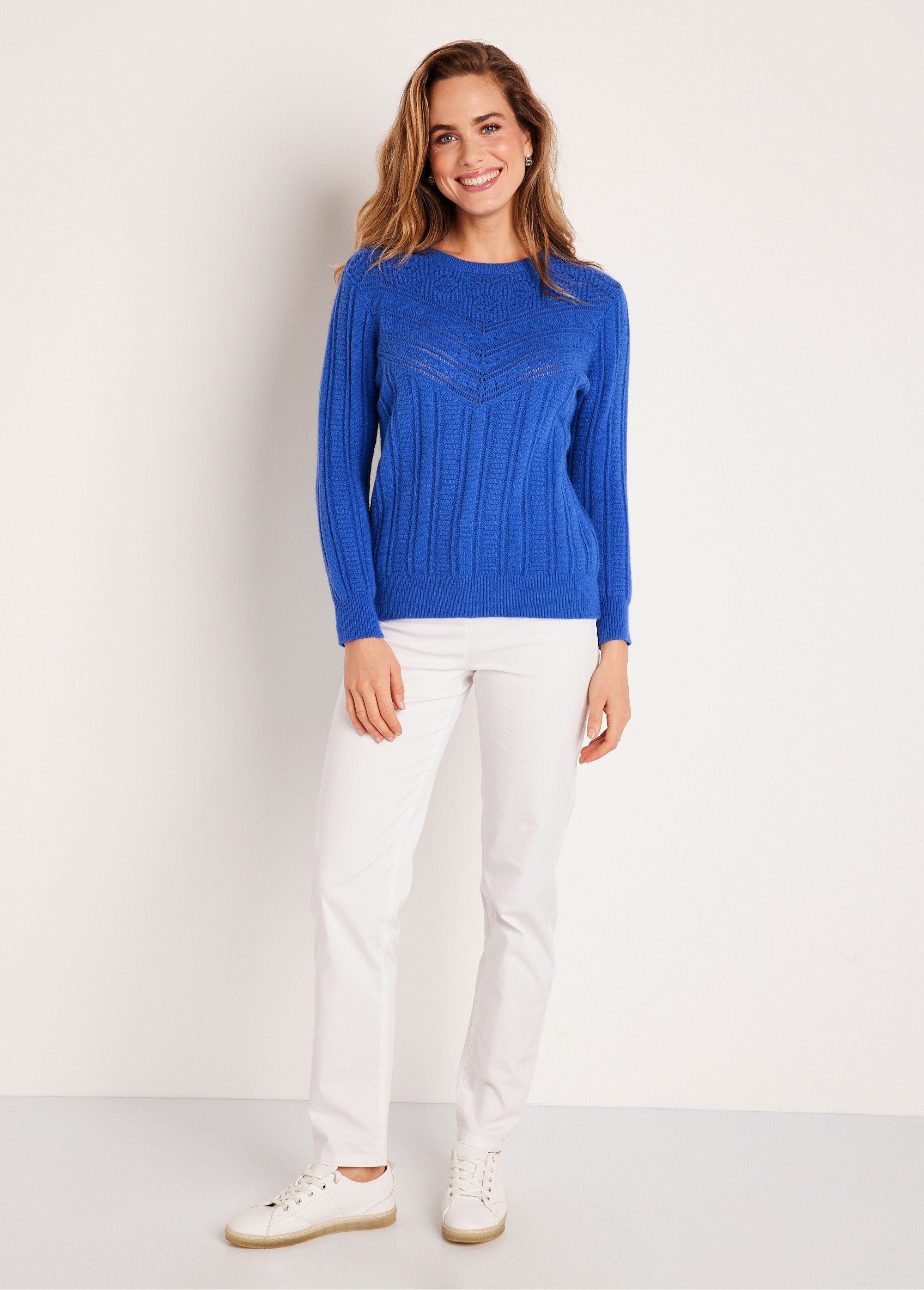 Pull_doux_ajouré_boules_col_rond_Bleu_SF1_slim