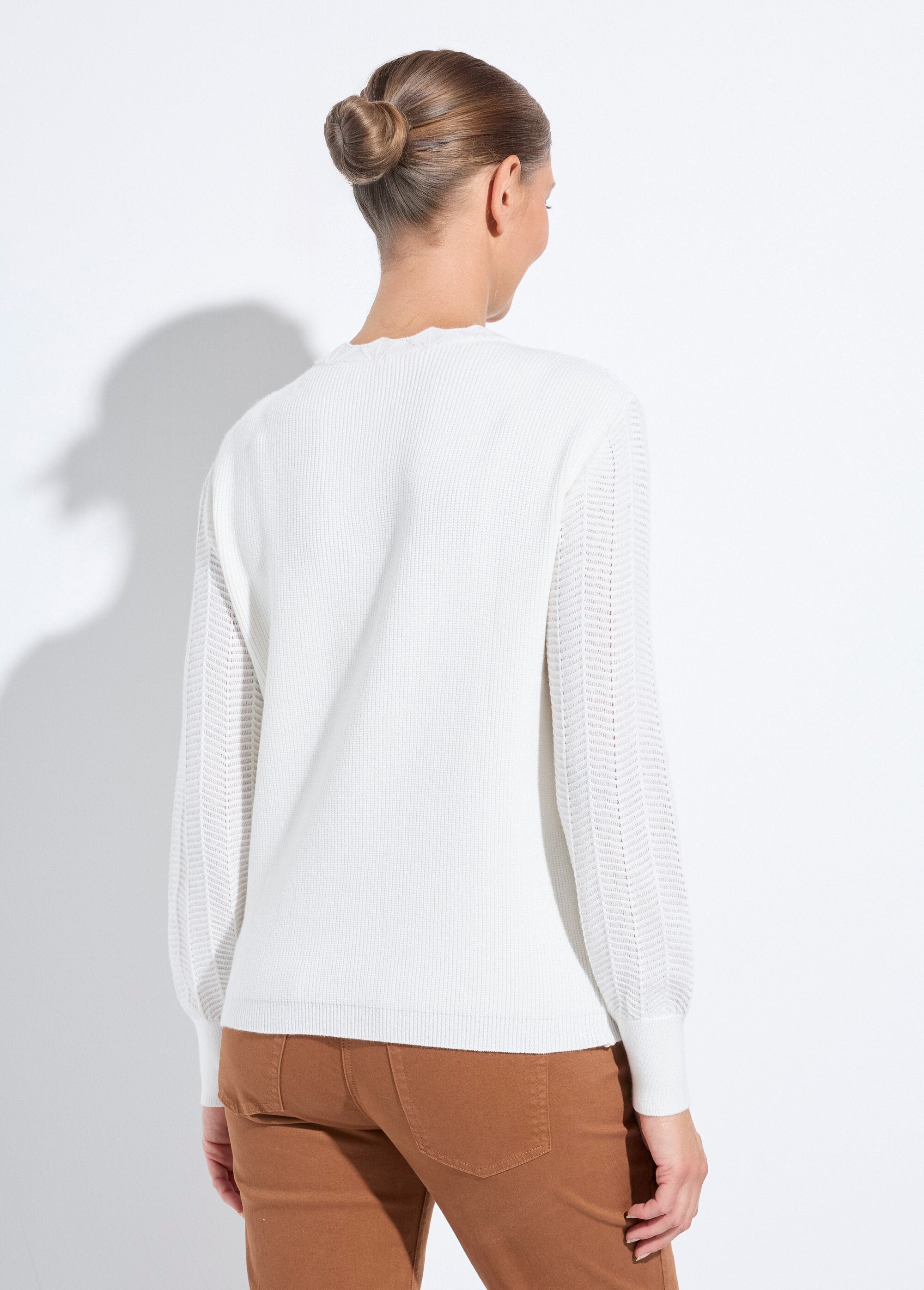 Pull_doux_col_rond_manches_longues_blousantes_Ecru_DO1_slim