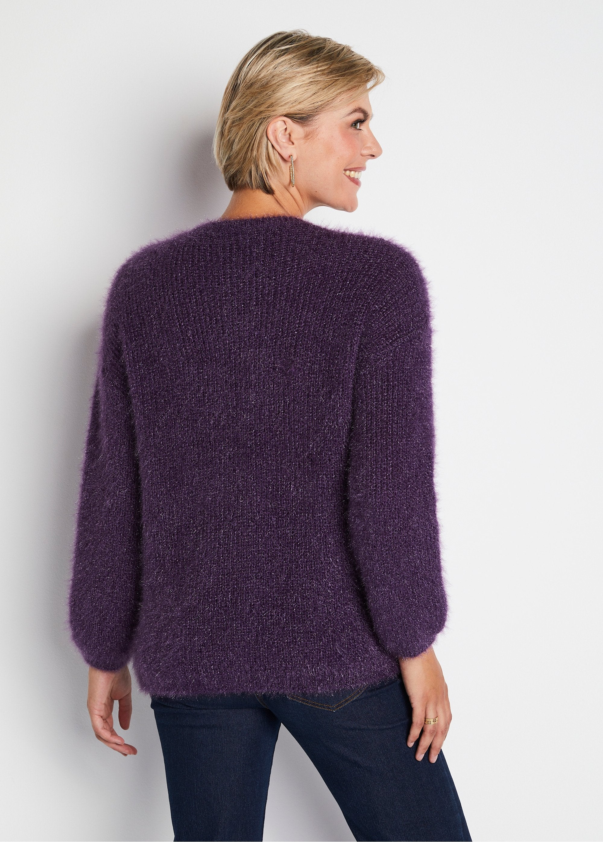 Pull_doux_colorblock_maille_poilue_Cassis_et_ecru_DO1_slim