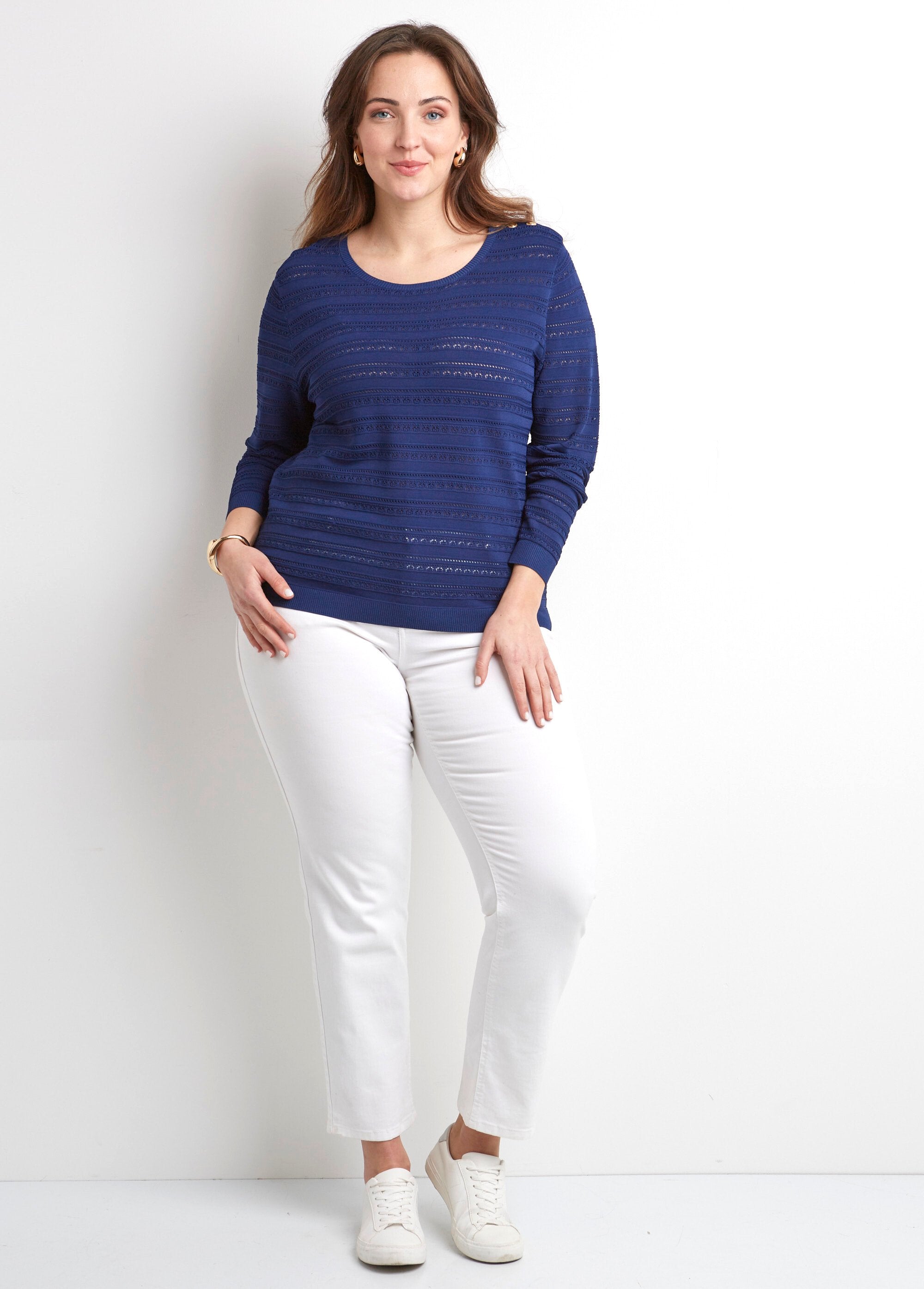 Pull_doux_court_col_rond_uni_manches_longues_Marine_SF1_curvy