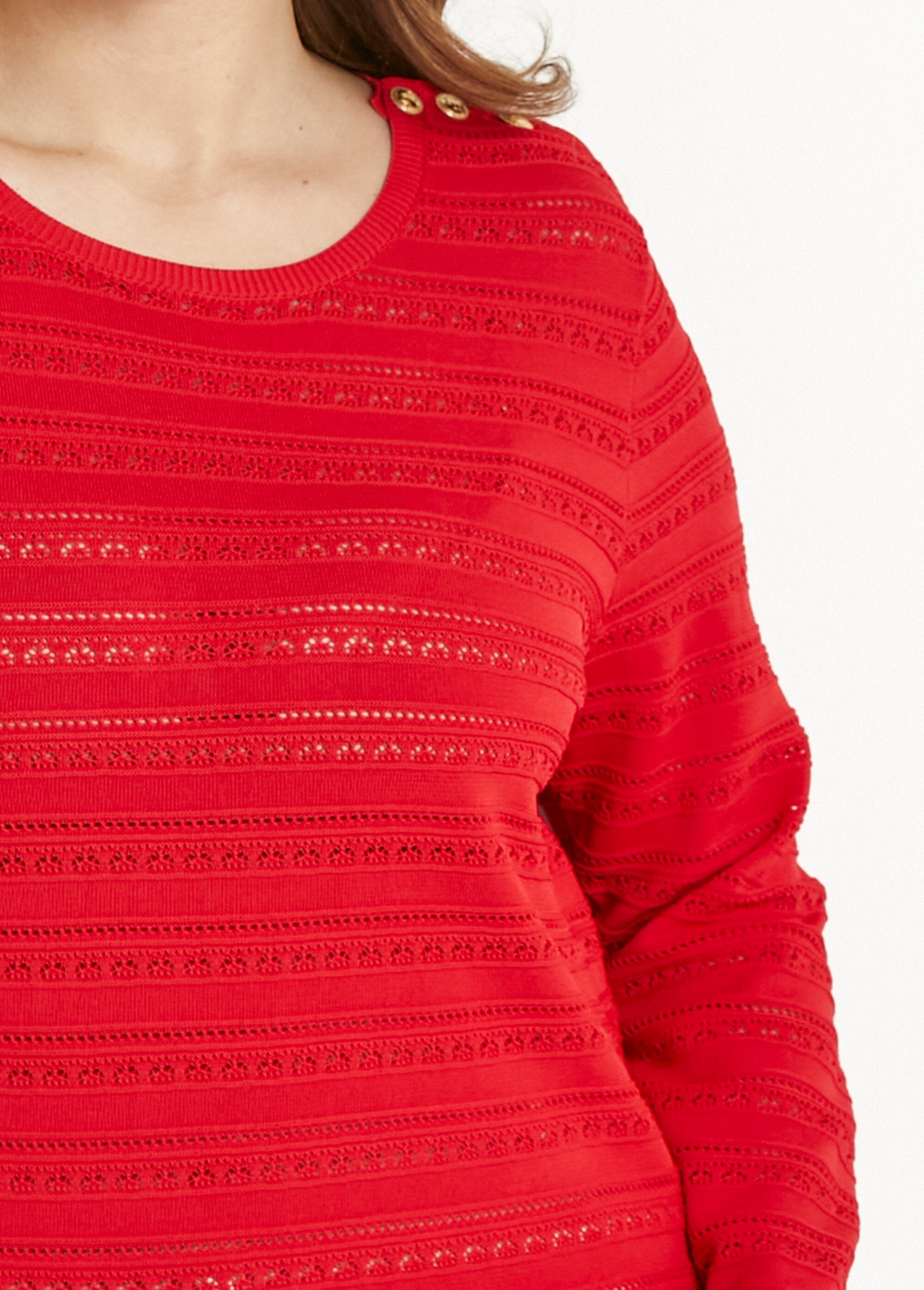 Pull_doux_court_col_rond_uni_manches_longues_Rouge_DE1_curvy