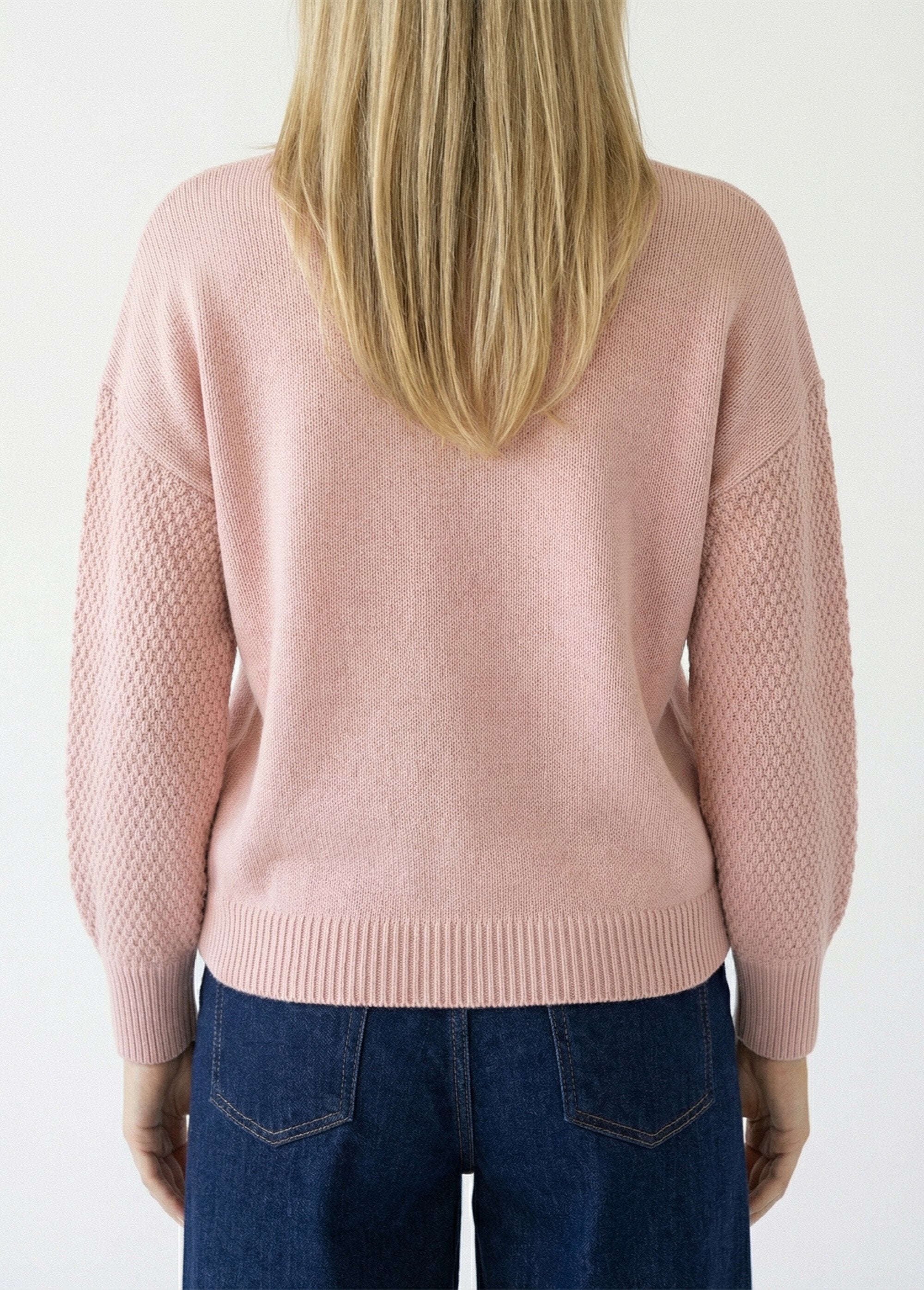 Pull_doux_fleurs_brodées_col_rond_Rose_DO1_slim