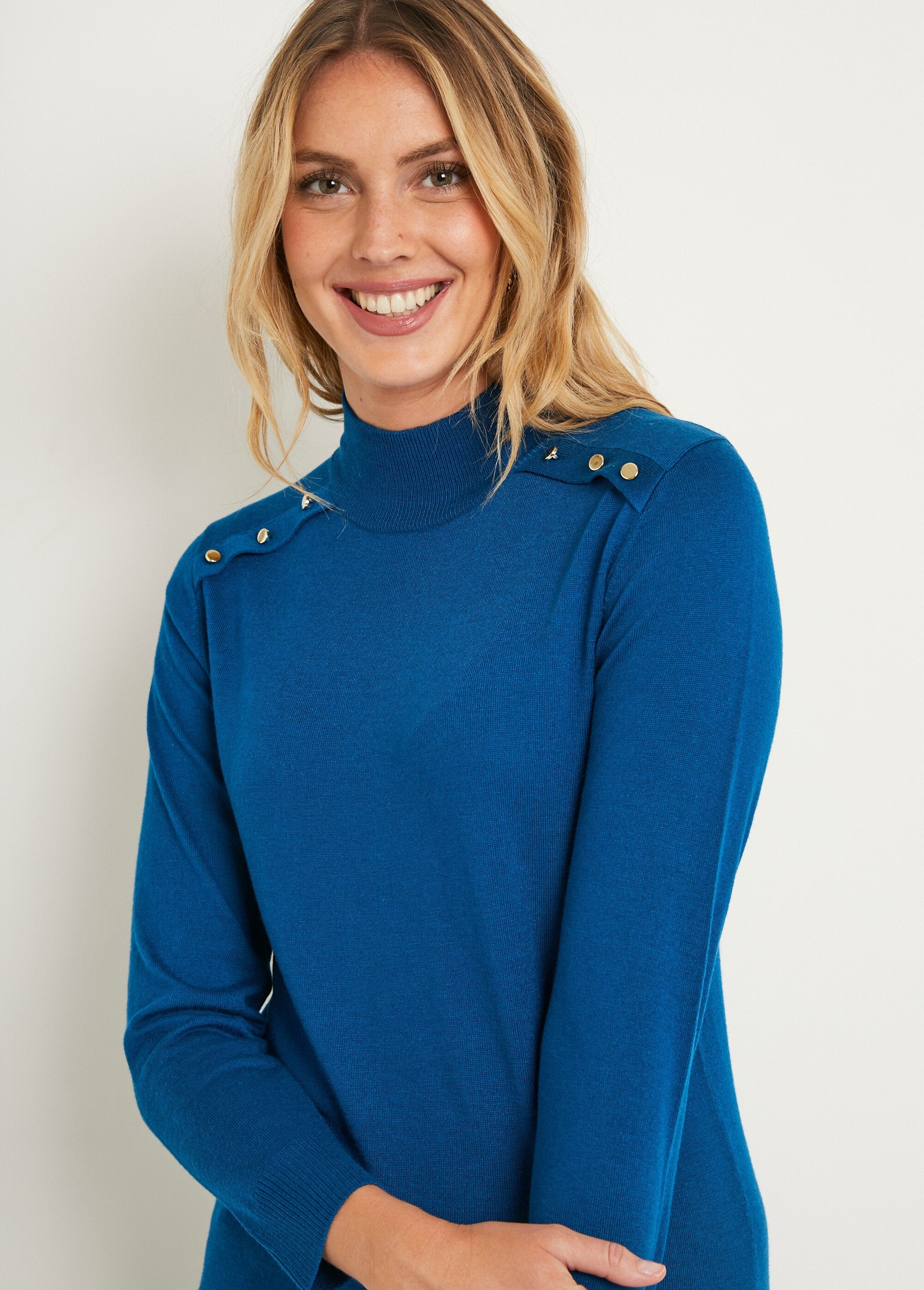 Slanke_effen_trui_van_merinoswol_met_hoge_hals_Canard_DE1_slim