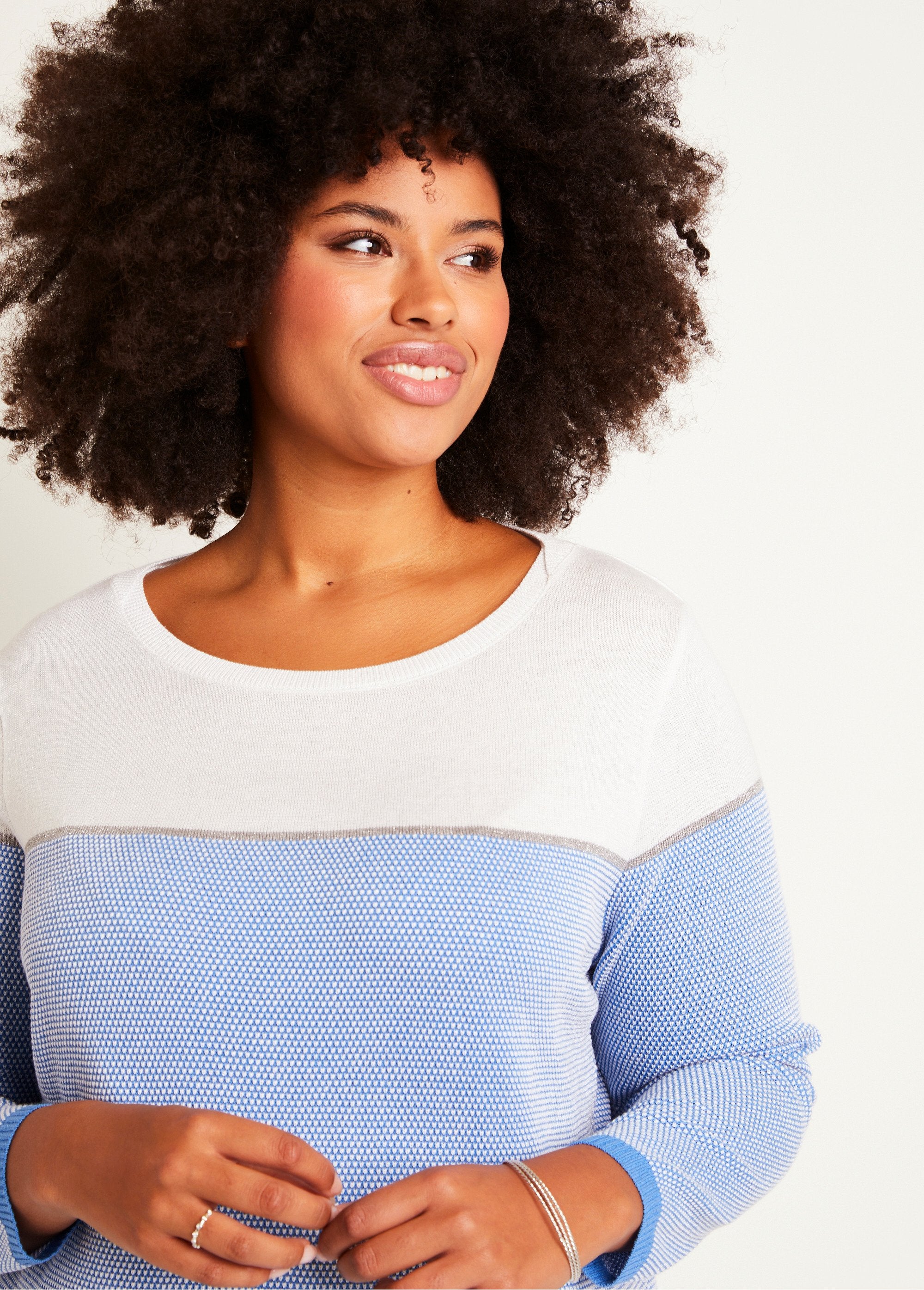 Pull_fin_col_rond_manches_longues_Blanc_et_bleu_DE1_curvy