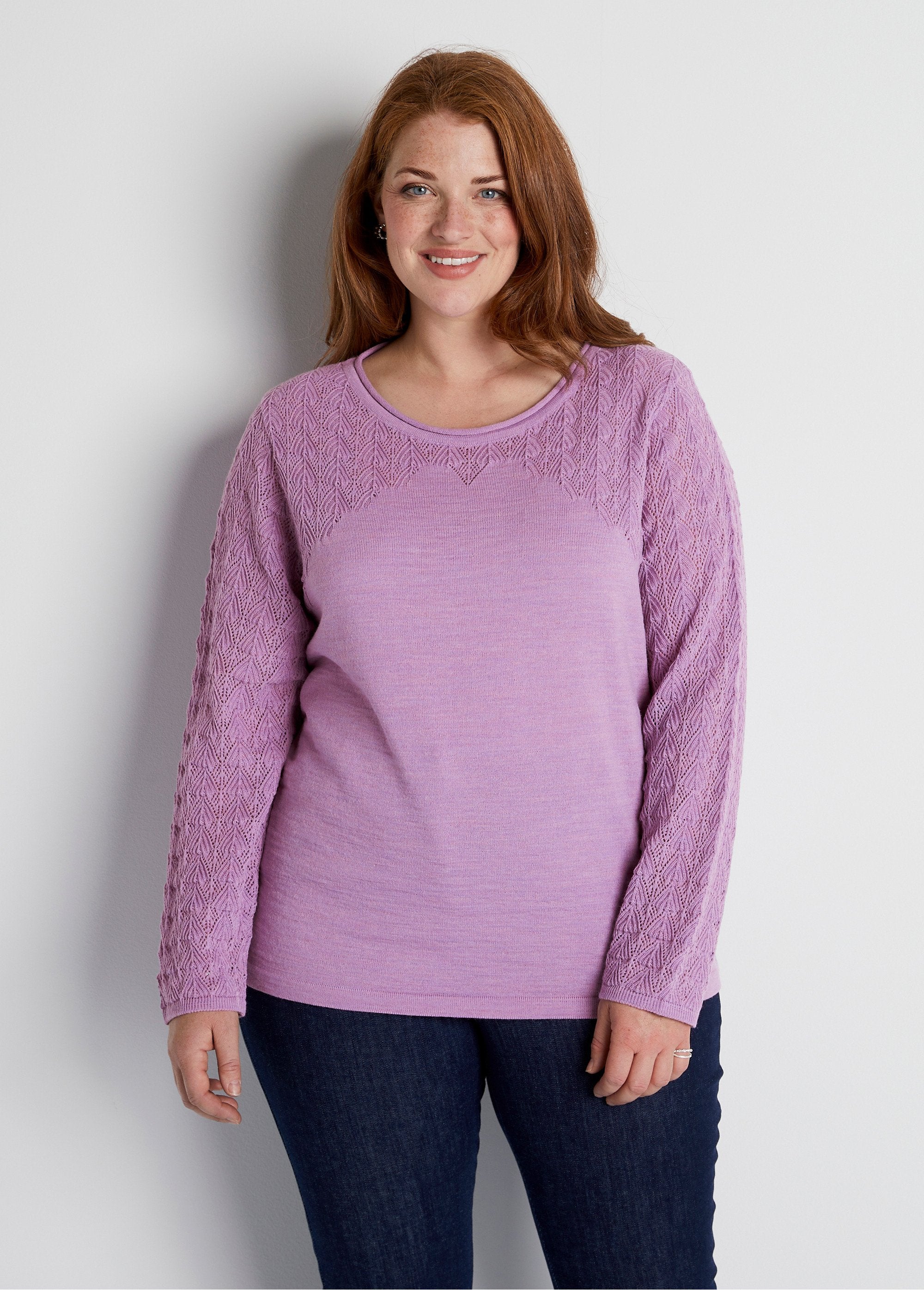 Pull_jersey_et_ajouré_manches_longues_Lilas_FA1_curvy