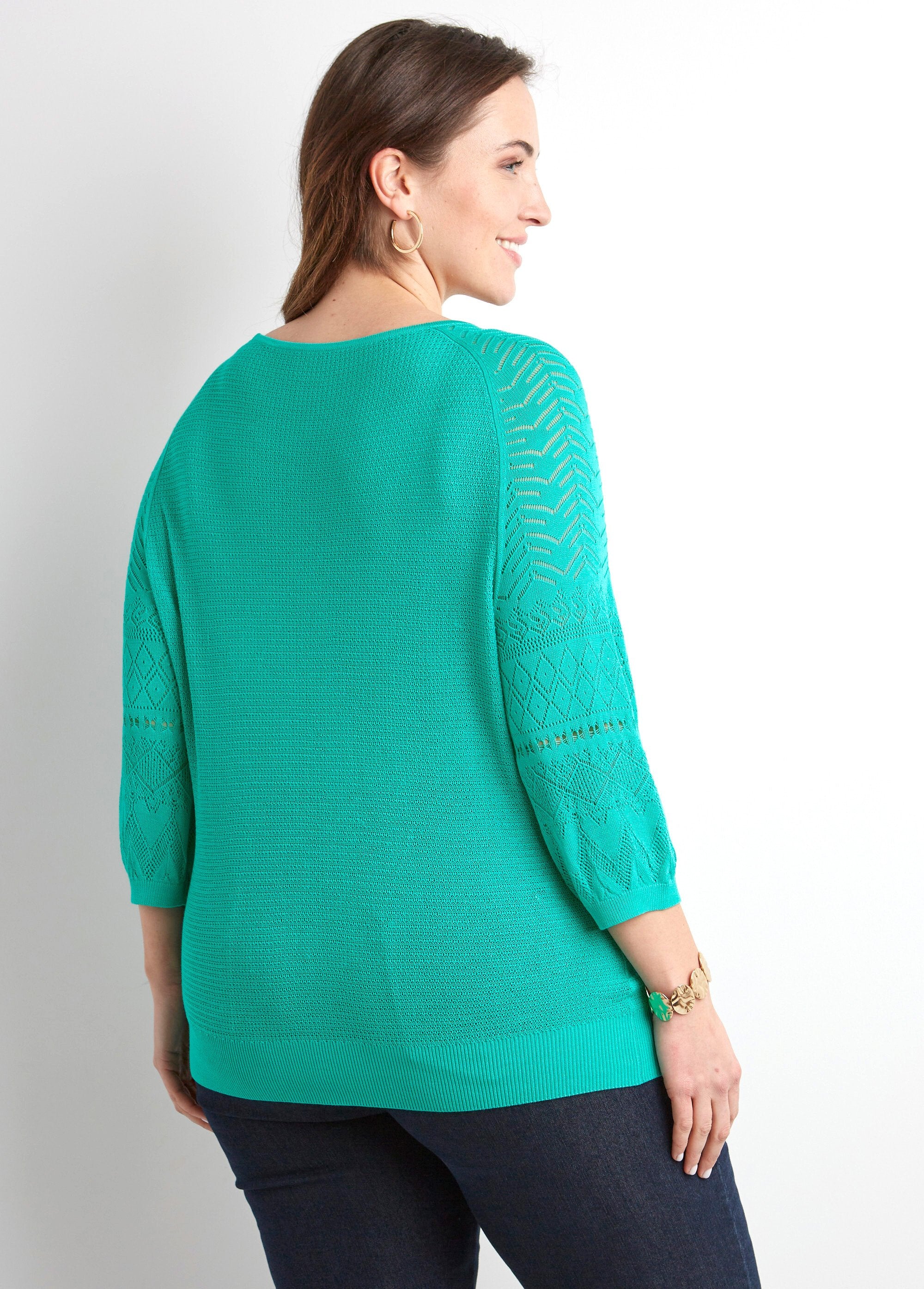 Lichtgewicht_3/4_raglan_mouw_trui_met_ronde_hals_Aqua_DO1_curvy