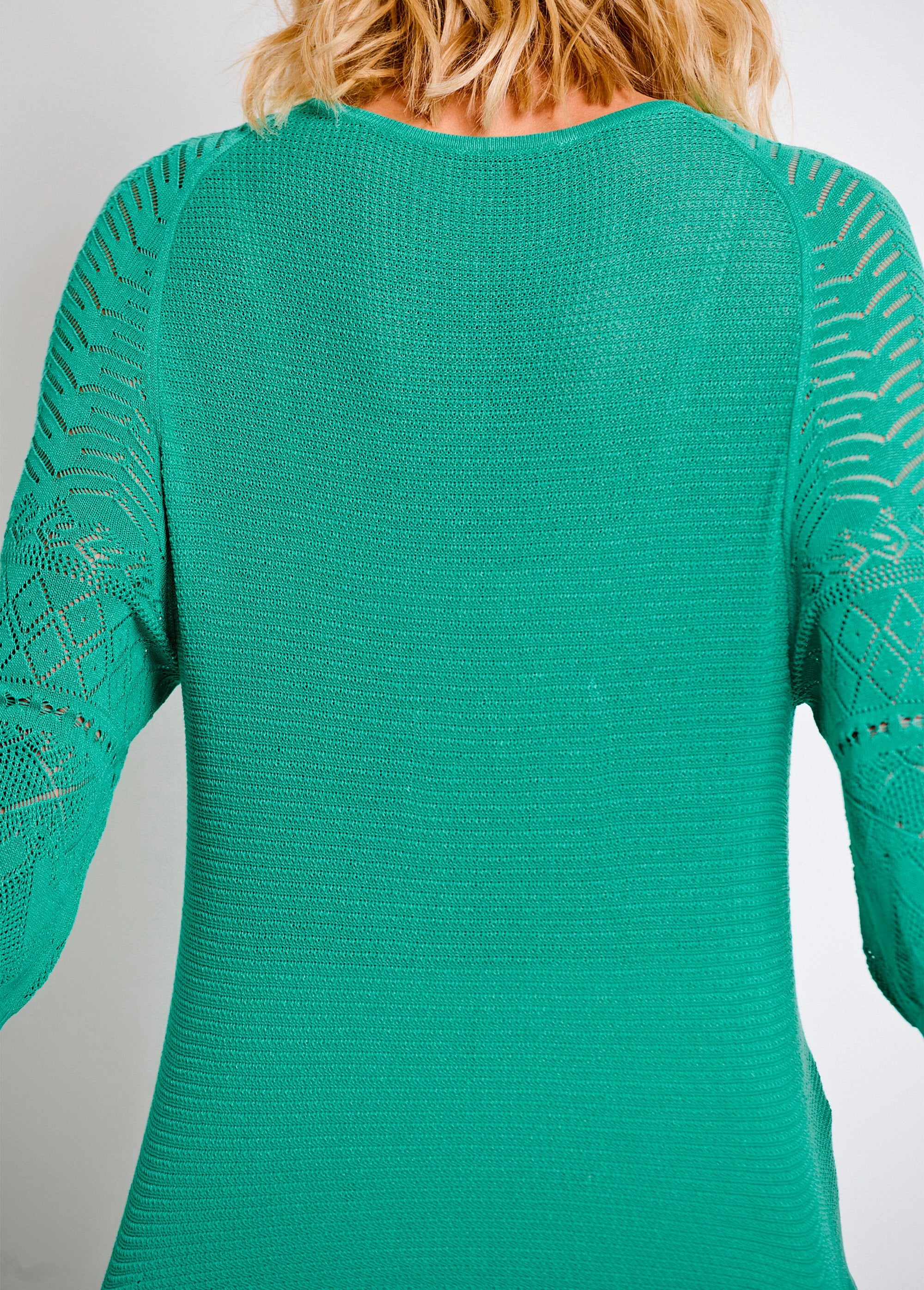 Lichtgewicht_3/4_raglan_mouw_trui_met_ronde_hals_Aqua_DO2_slim