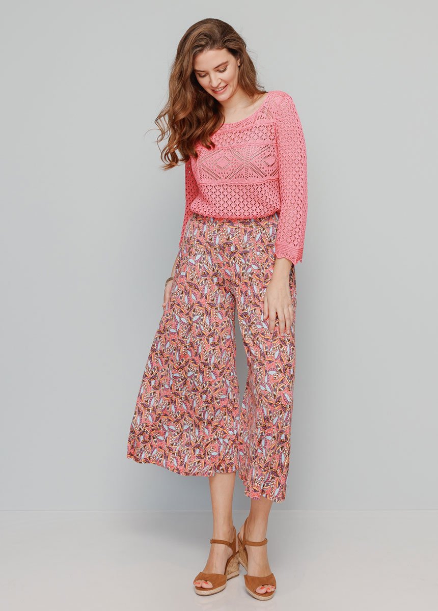 Pull_maille_ajourée_effet_crochet_Fuchsia_SF1_slim