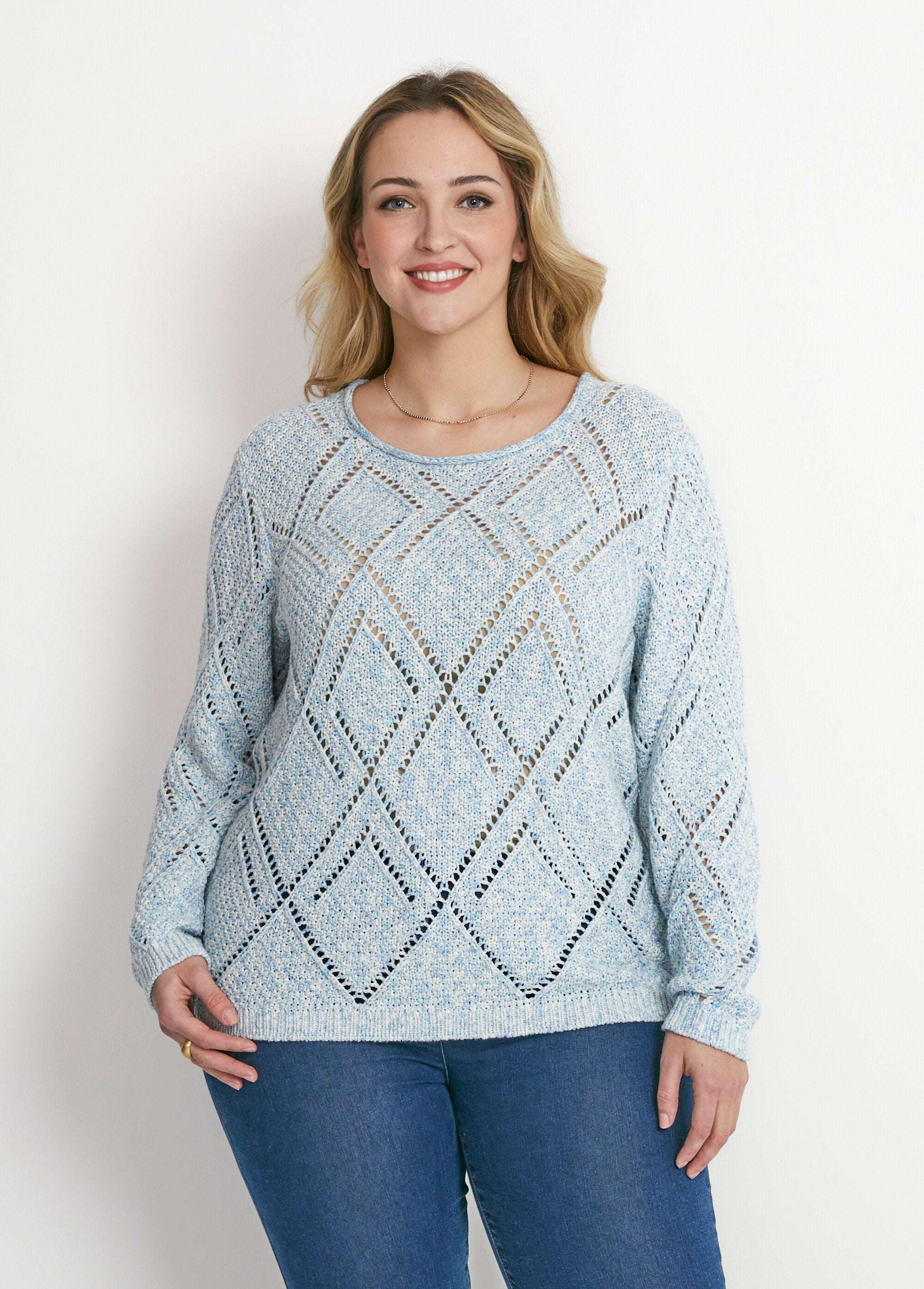 Pull_maille_moulinée_ajourée_Bleu_FA1_curvy