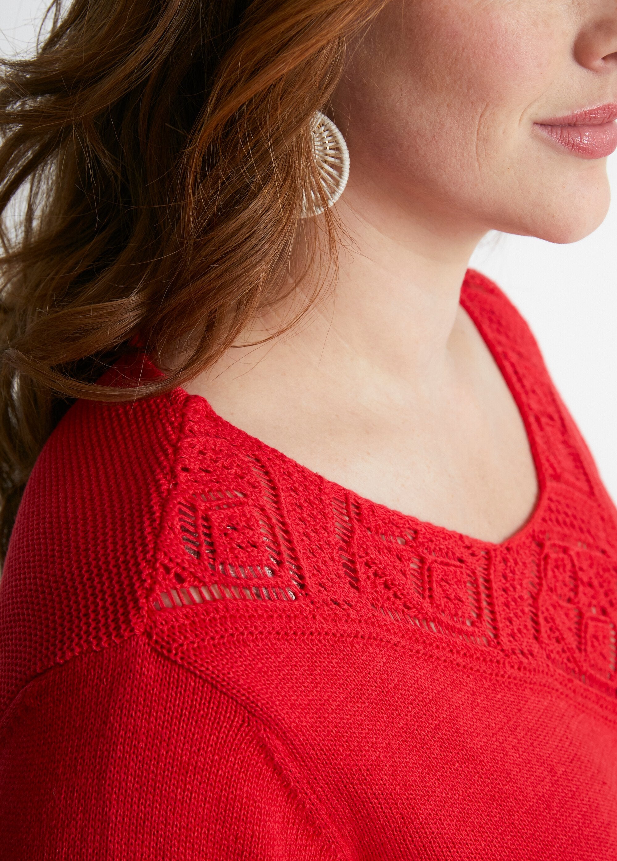 Pull_manches_longues_mailles_fantaisie_Rouge_DE2_curvy