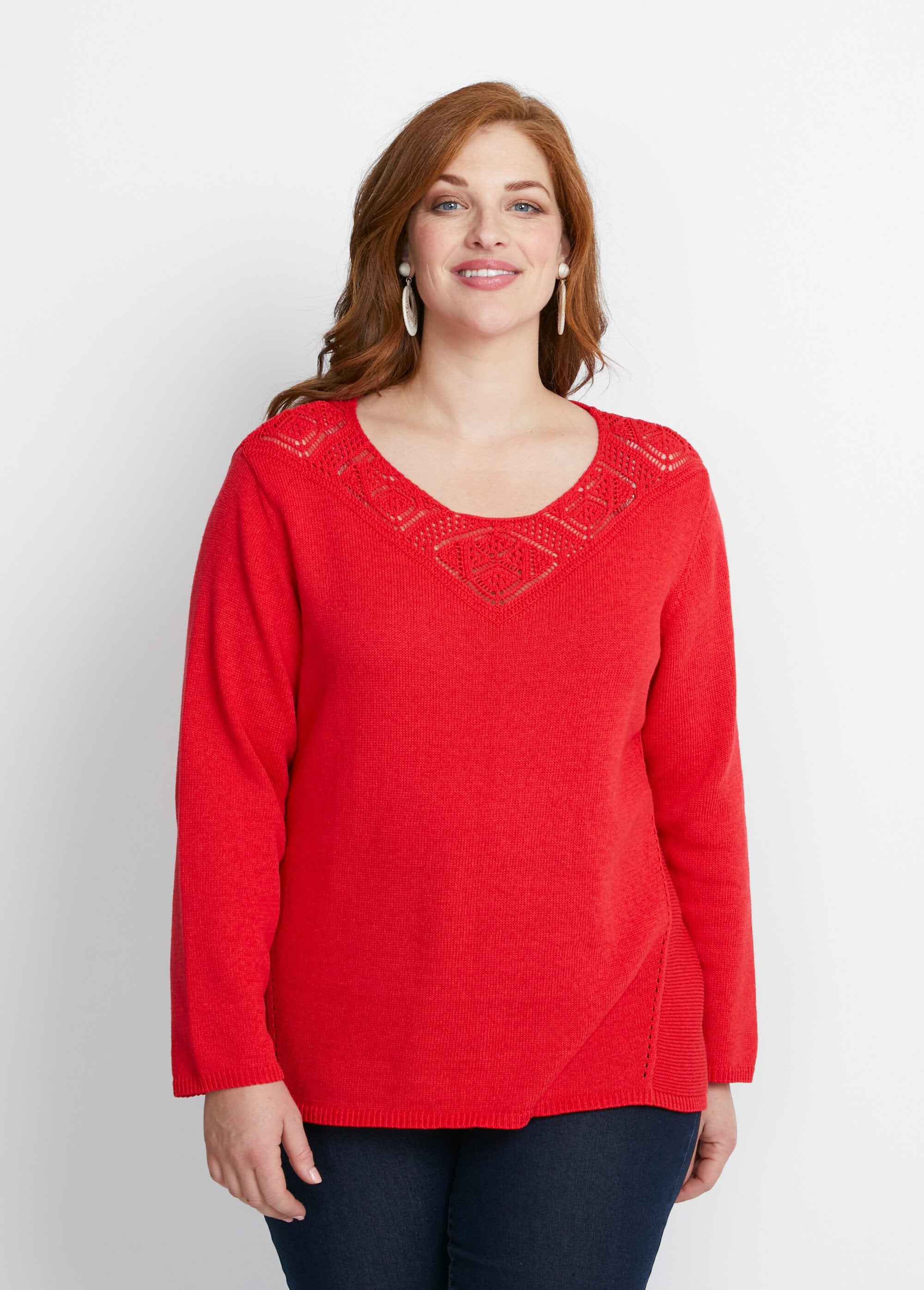 Pull_manches_longues_mailles_fantaisie_Rouge_FA1_curvy