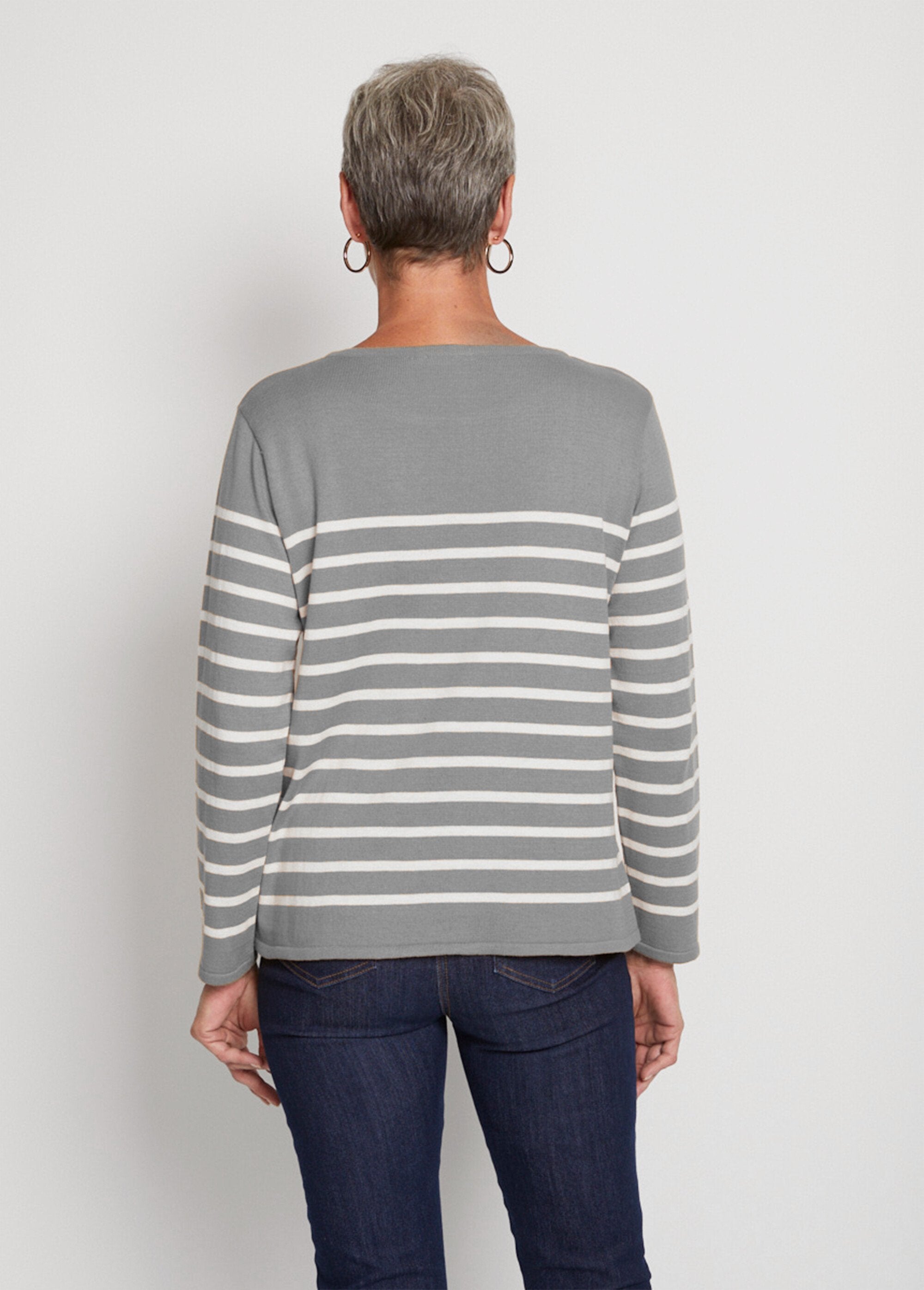 Pull_rayé_col_rond_manches_longues_Gris_et_ecru_DO1_slim