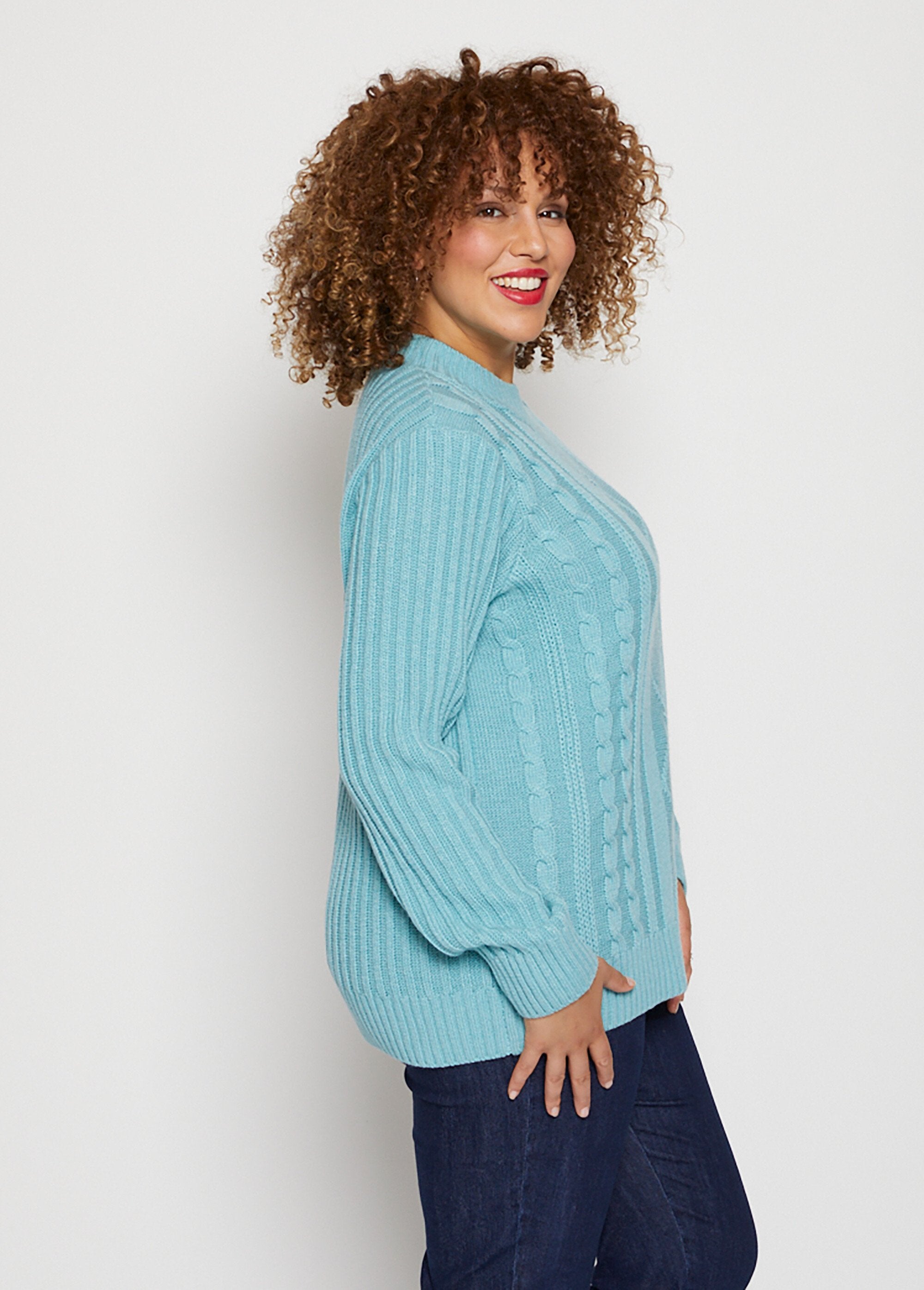 Pull_chaud_style_irlandais_col_montant_Vert_DR1_curvy