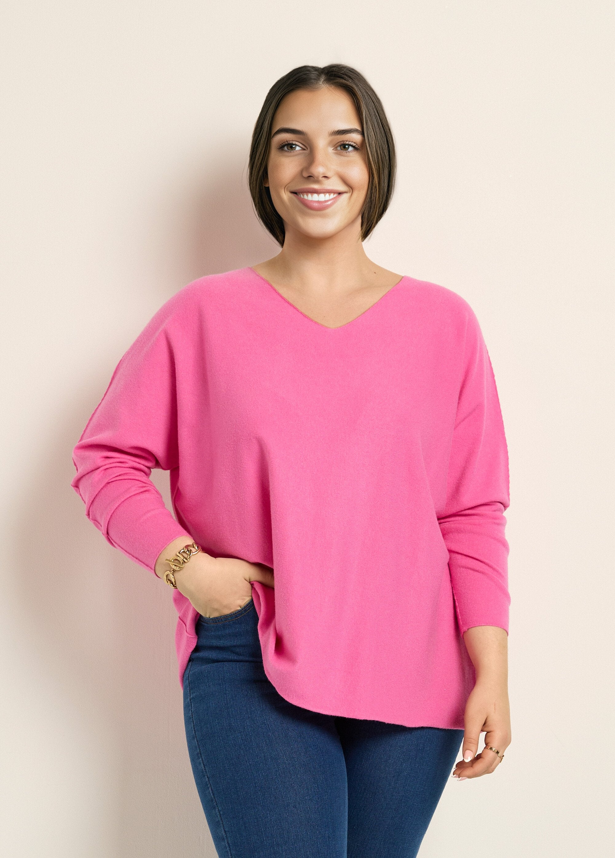 Gebreide_tuniek_met_armsgaten_Fuchsia_FA1_curvy