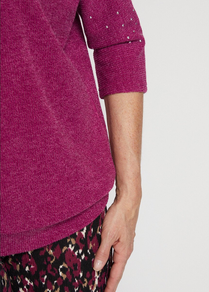 Pull_volume_T_manches_3/4_kimono_Fuchsia_DE3_slim