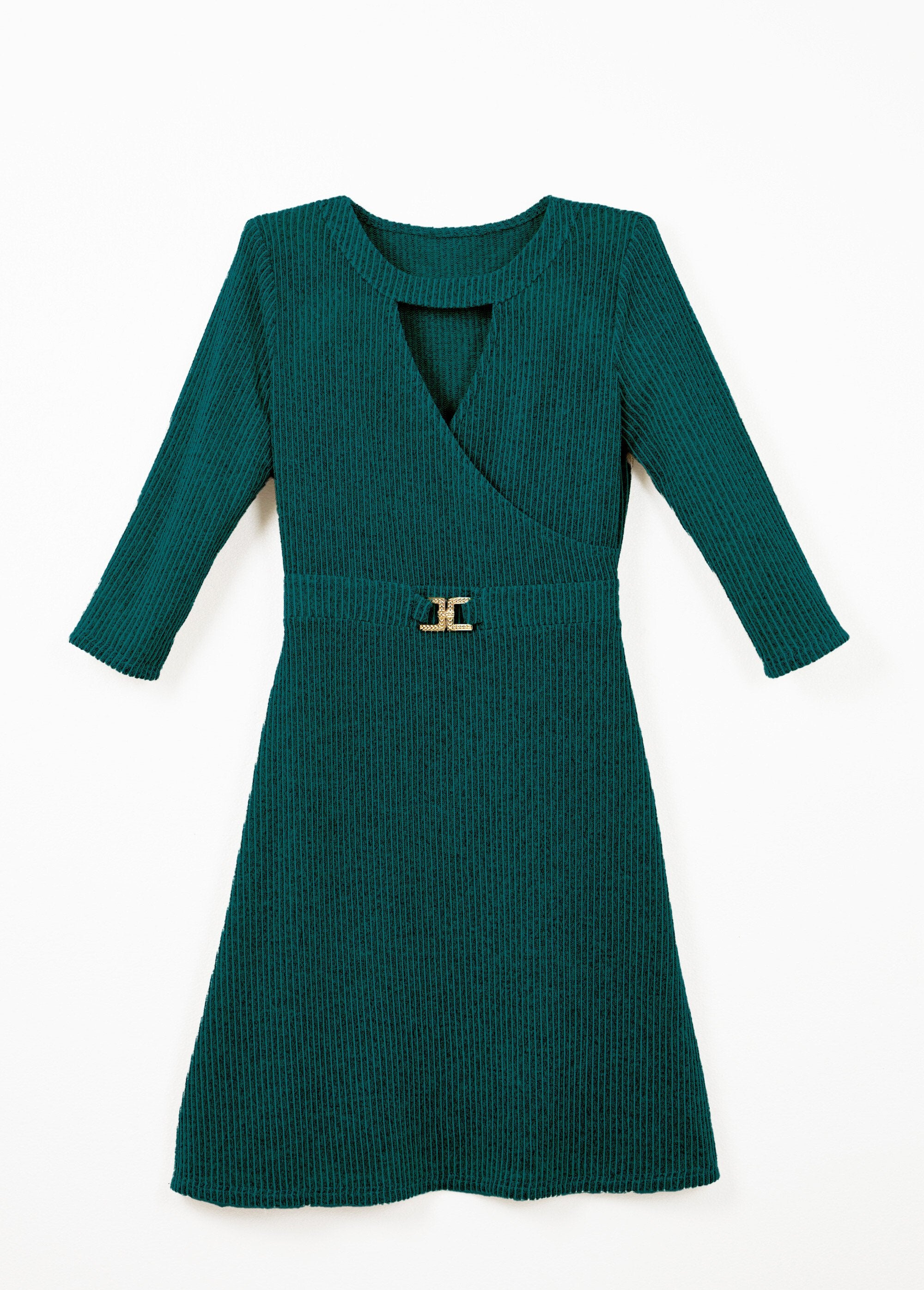 Robe_cache-coeur_courte_maille_côtelée_Vert_AP1_slim