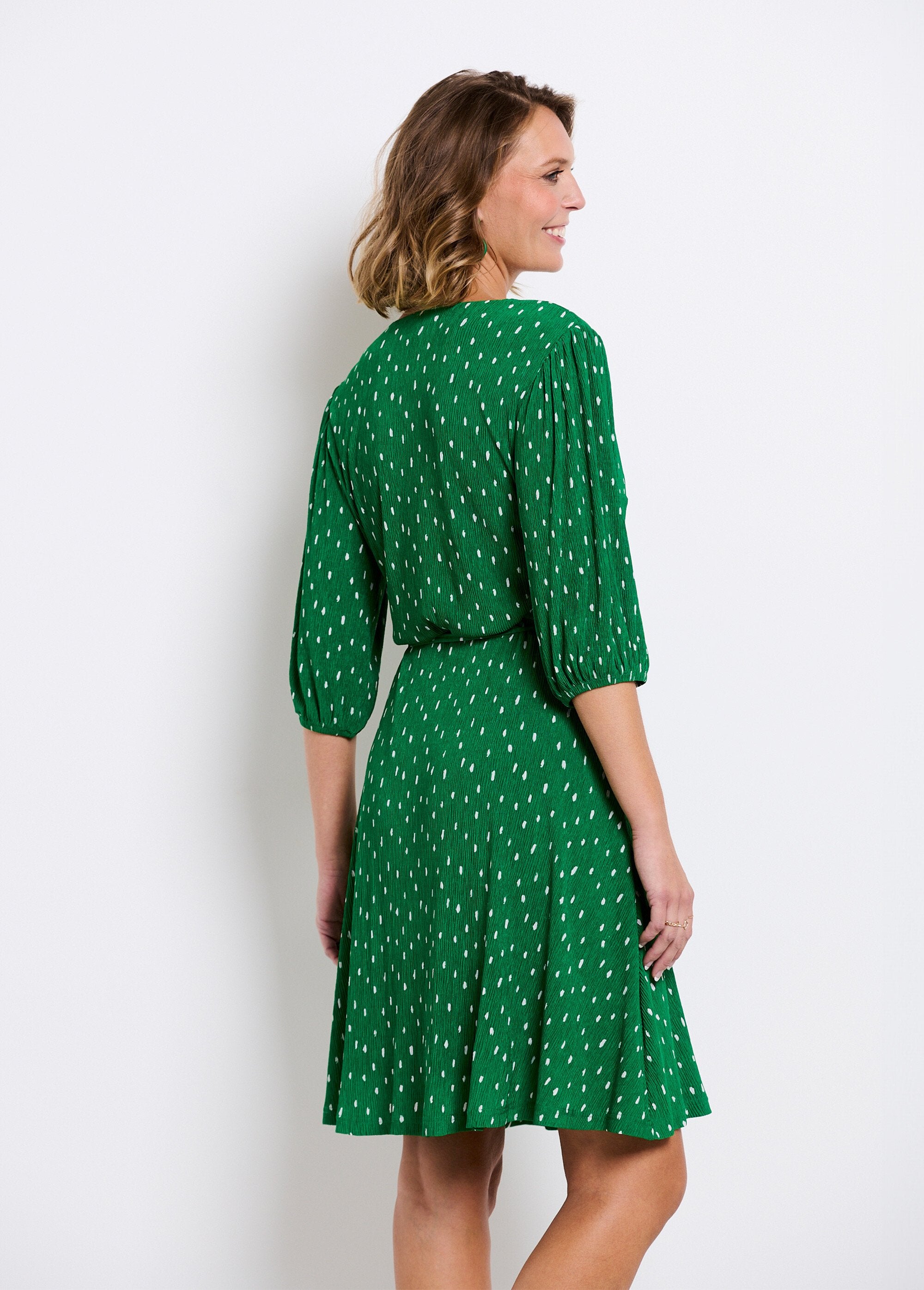 Robe_courte_cache-coeur_imprimé_pois_Vert_et_blanc_DO1_slim