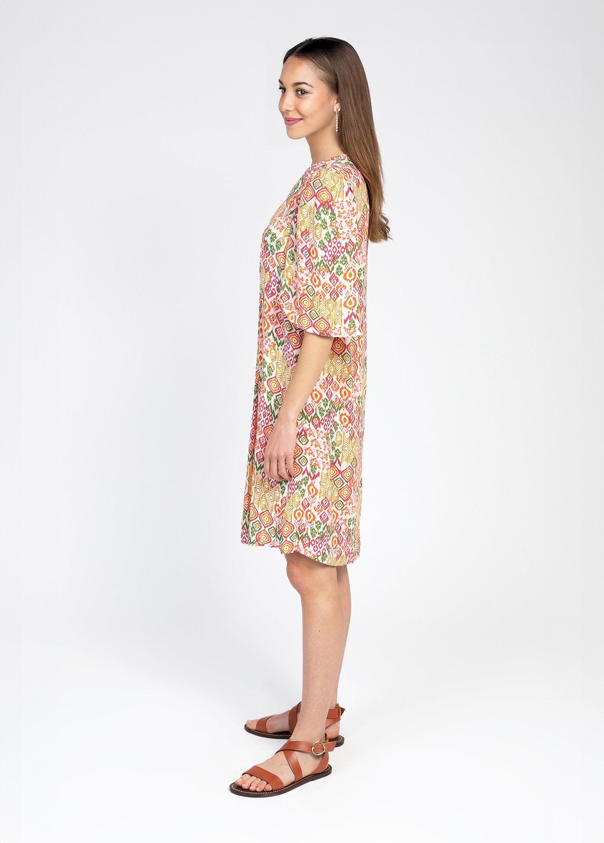 Robe_fluide_imprimé_ethnique_col_V_Imprime_rouge_GA1_slim