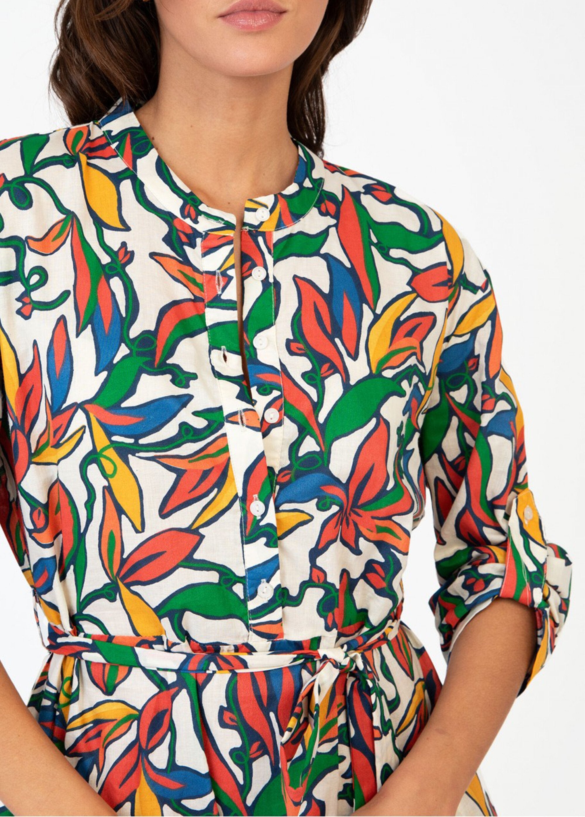 Robe_courte_imprimé_coloré_avec_ceinture_Ecru_imprime_DE1_slim