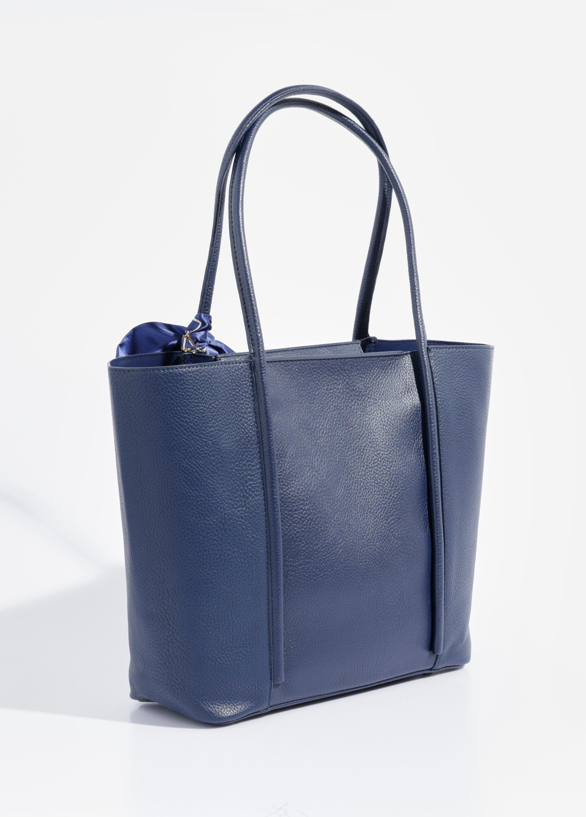 Boodschappentas_met_korte_hengsels_+_sjaal_Marine_DO1_slim