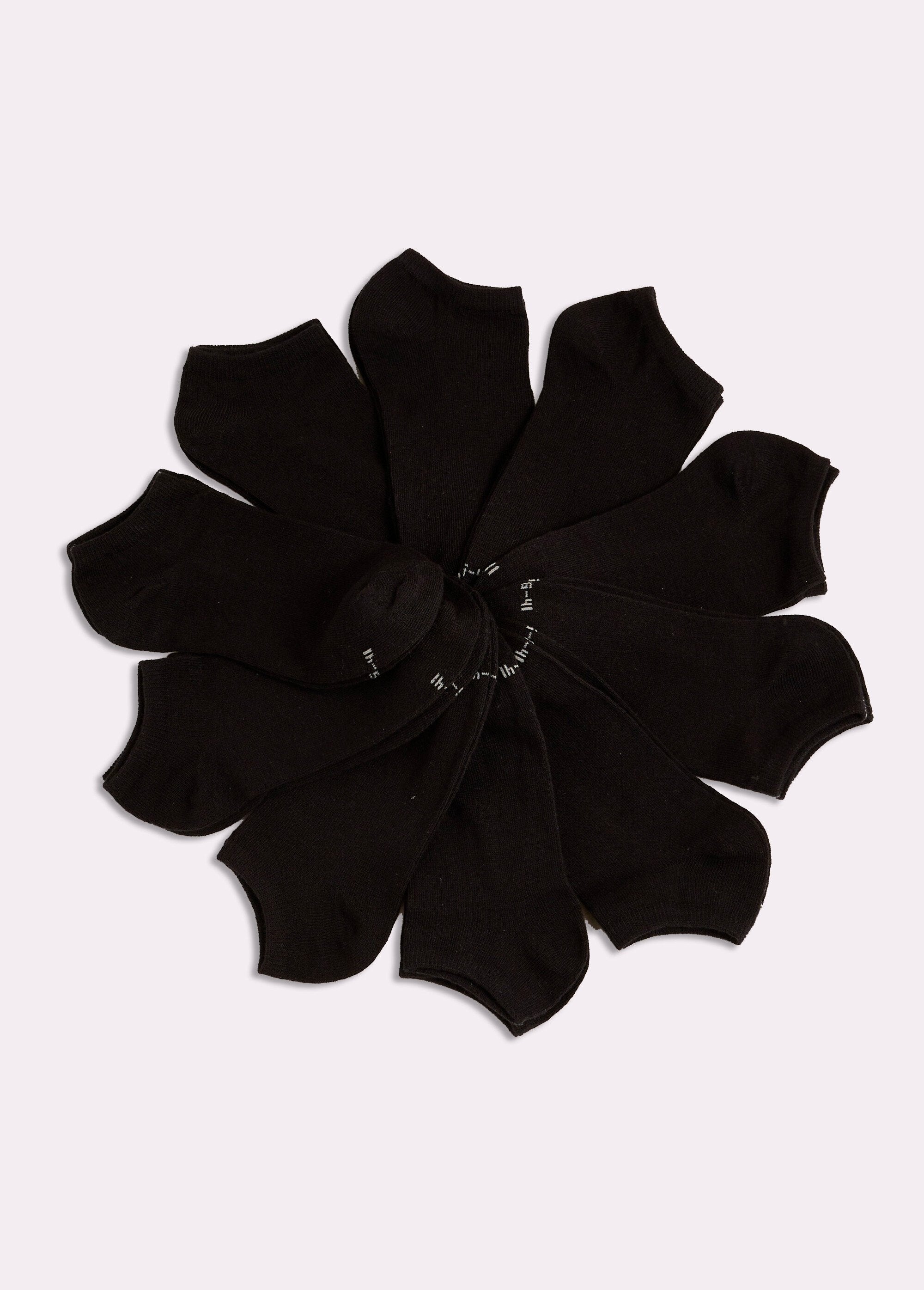 Effen_lage_sokken_Noir_FA1_slim