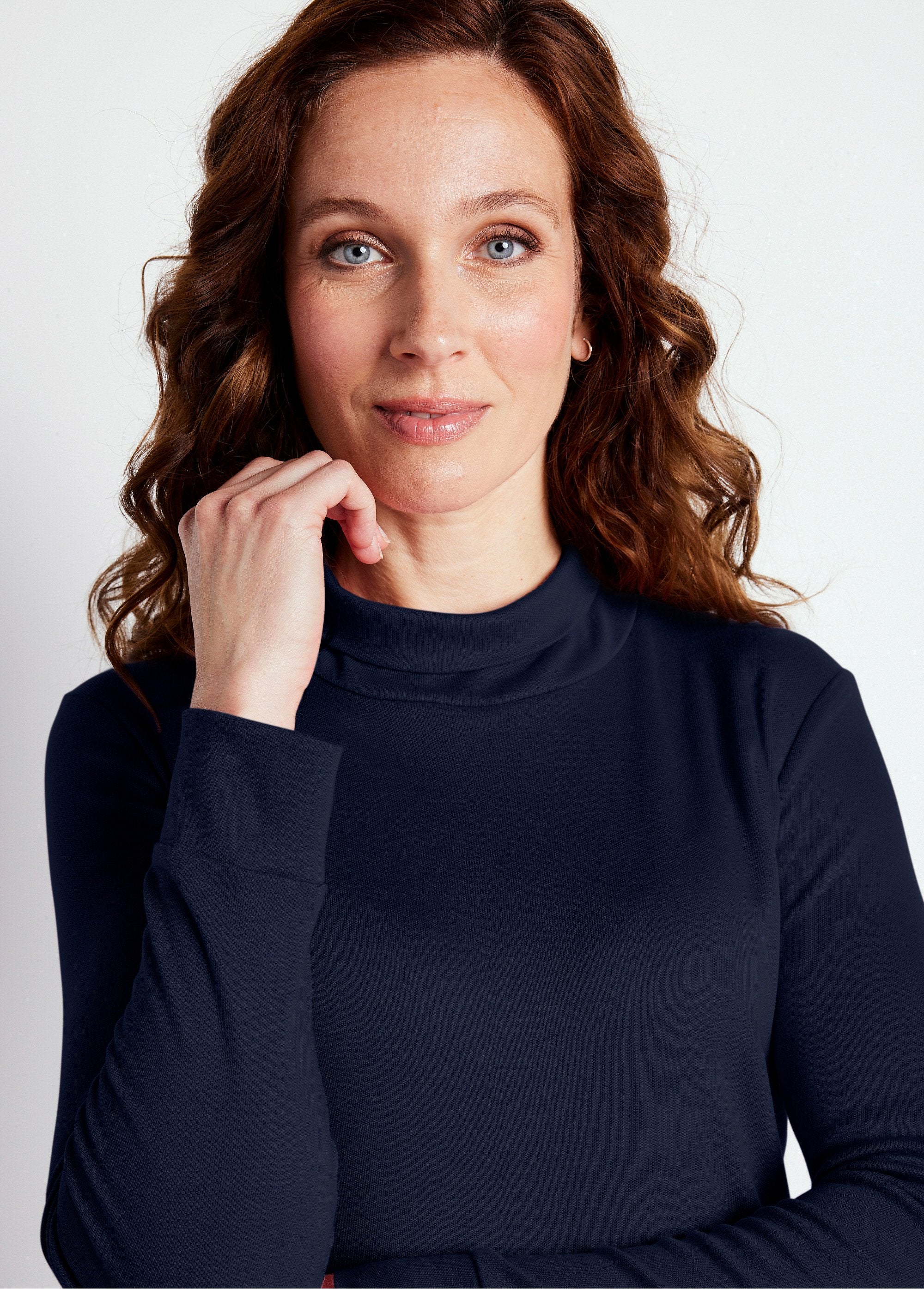 Sous-pull_chaud_col_roulé_maille_interlock_unie_Marine_DE1_slim