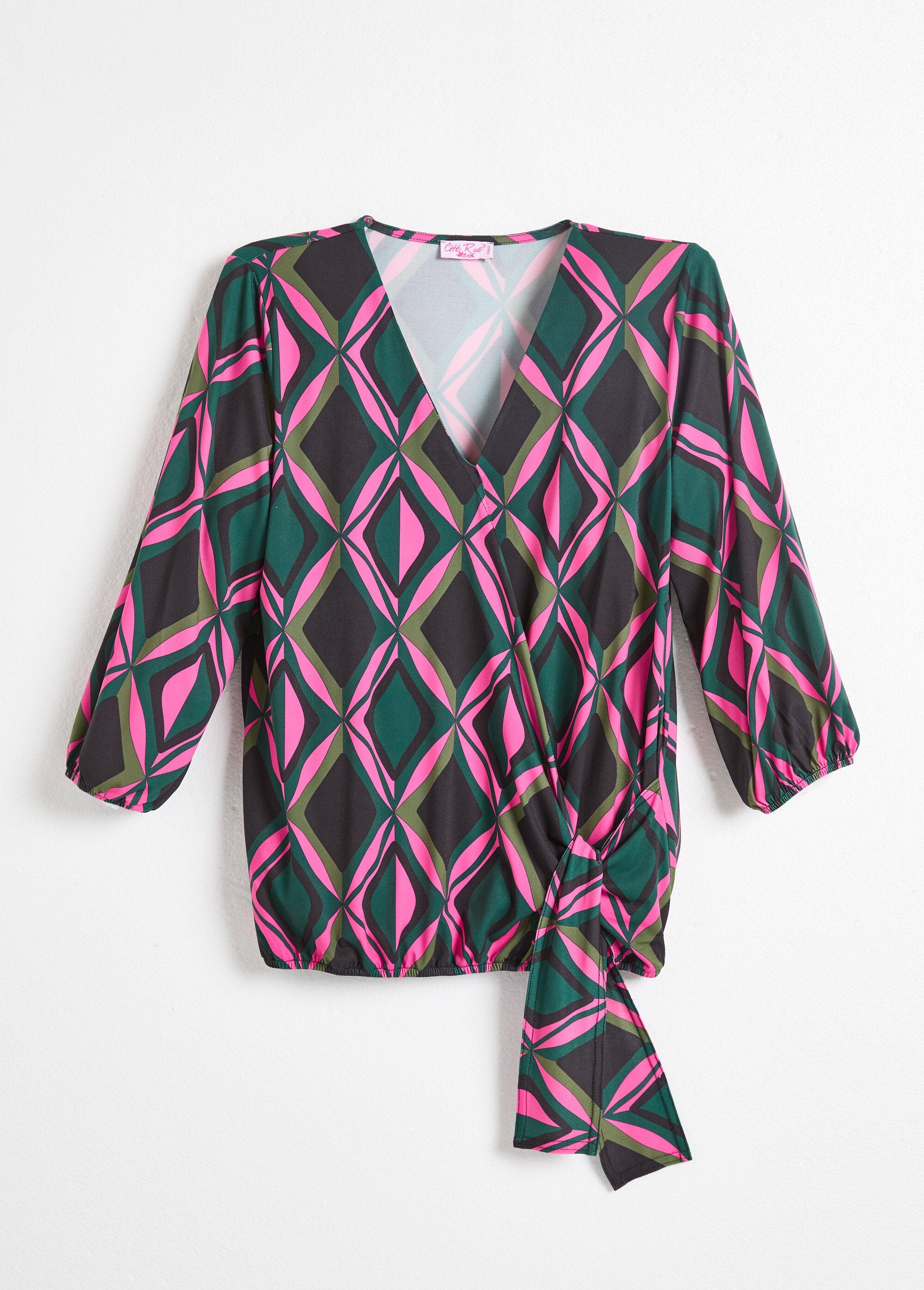 T-shirt_cache-coeur_effet_blousant_imprimé_Rose_et_vert_AP1_slim