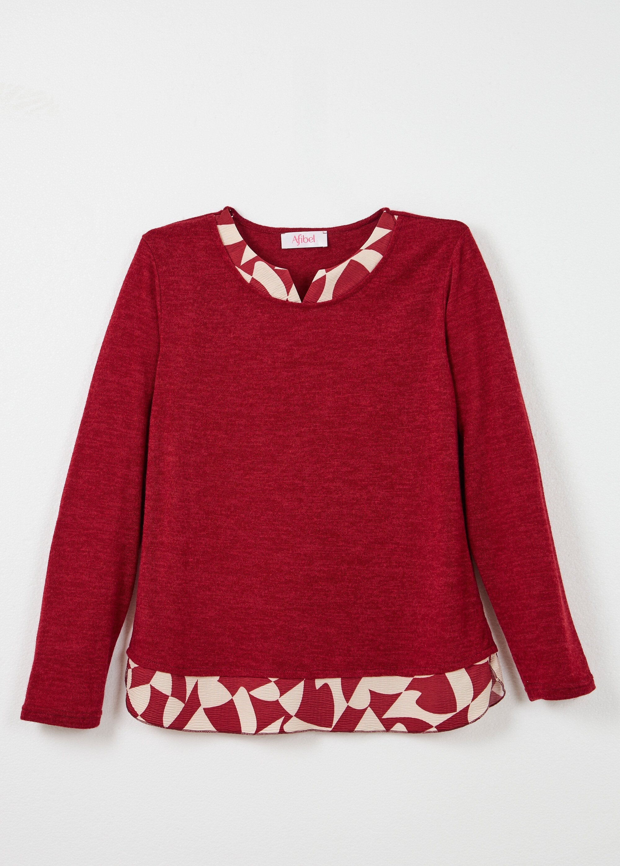 T-shirt_chaud_effet_2_en_1_manches_longues_Bordeaux_AP1_slim